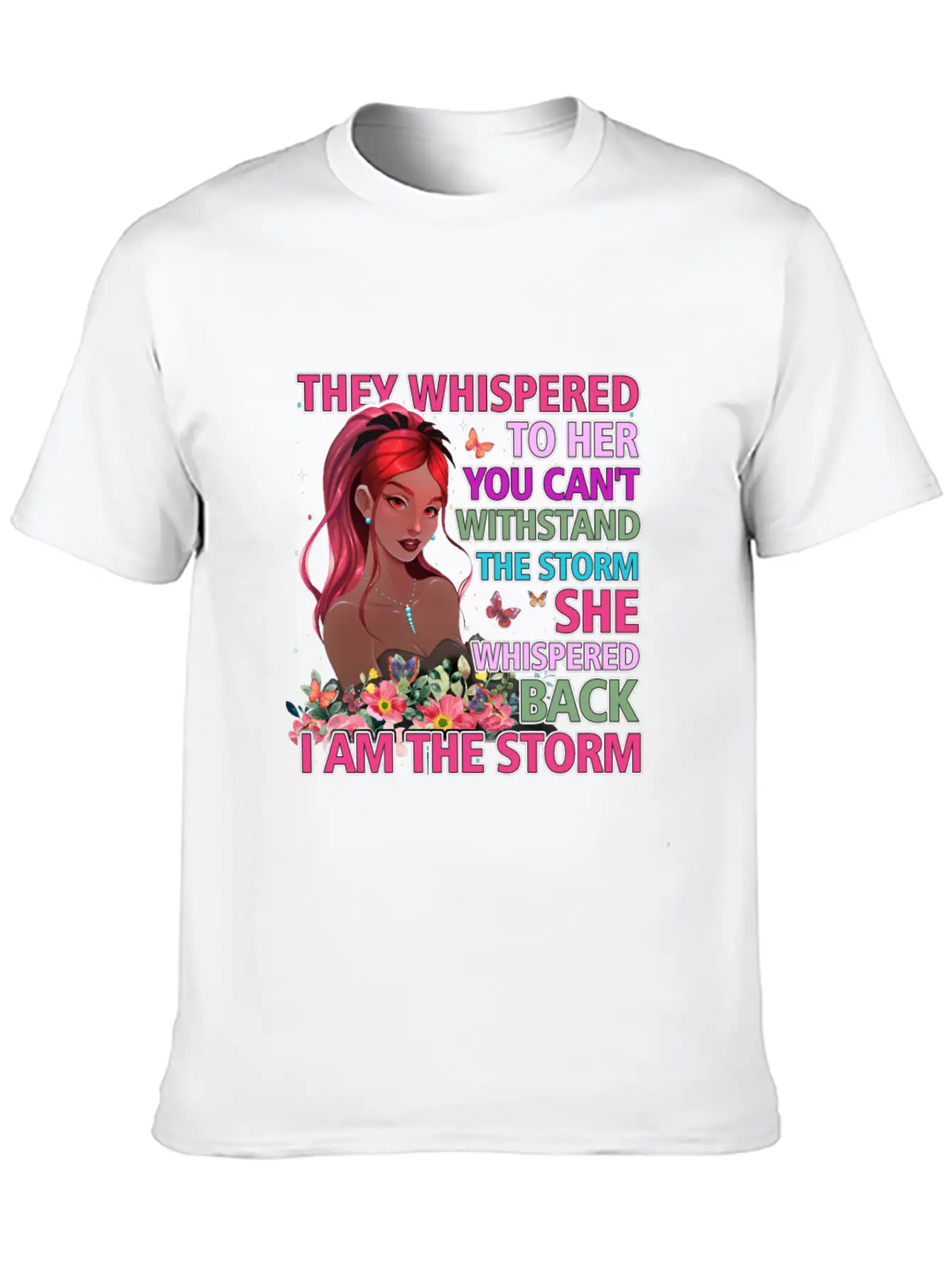 Black Queen Natural Afro African American Storm Unisex Short Sleeve Soft Cotton T-Shirt – Casual Everyday Wear