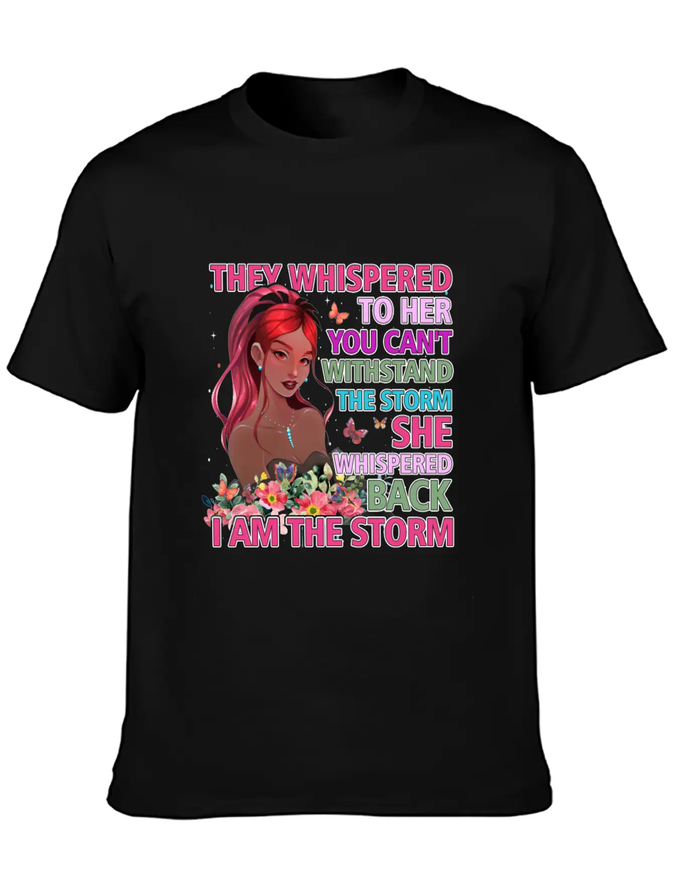Black Queen Natural Afro African American Storm Unisex Short Sleeve Soft Cotton T-Shirt – Casual Everyday Wear