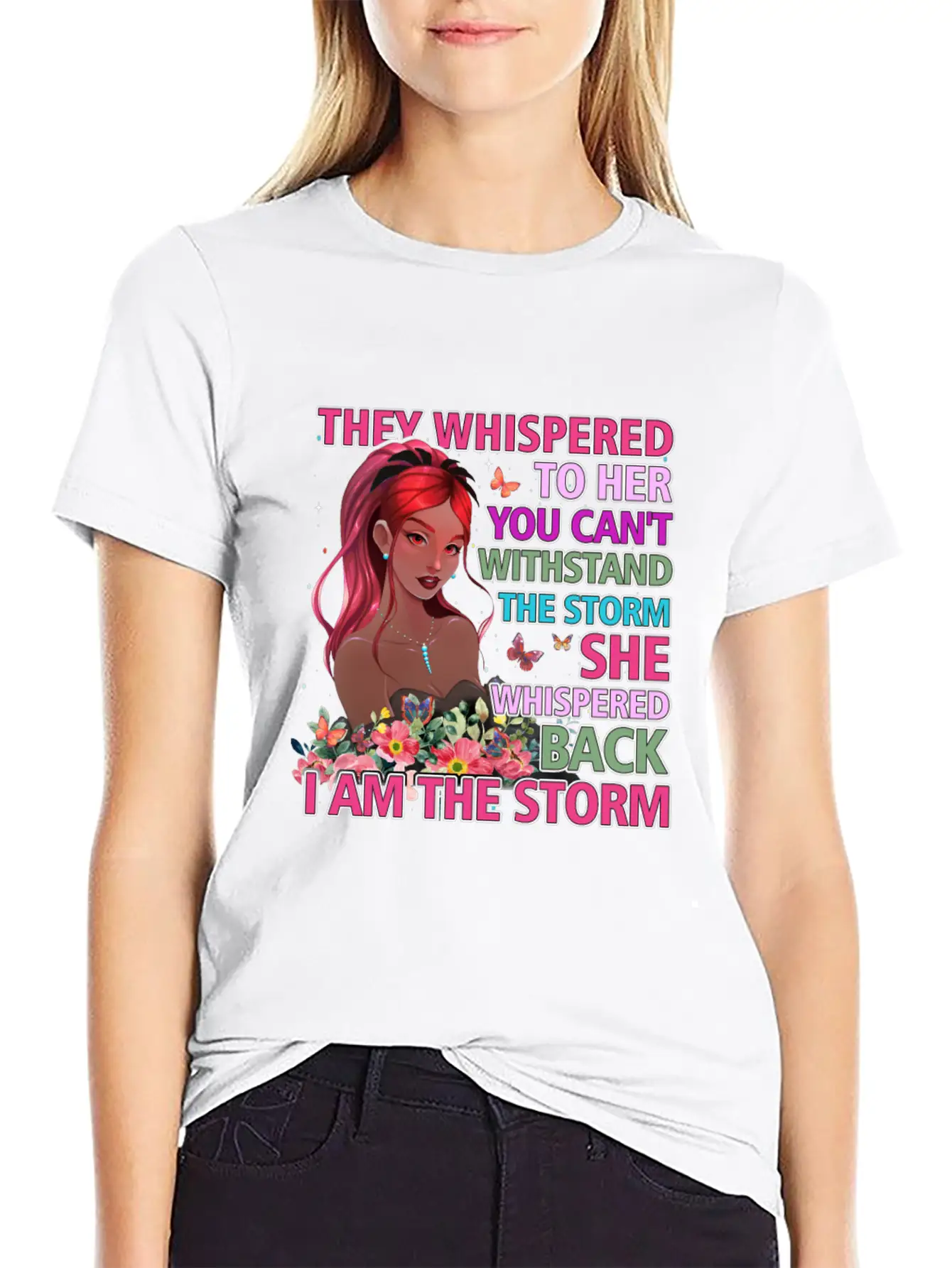 Black Queen Natural Afro African American Storm Unisex Short Sleeve Soft Cotton T-Shirt – Casual Everyday Wear