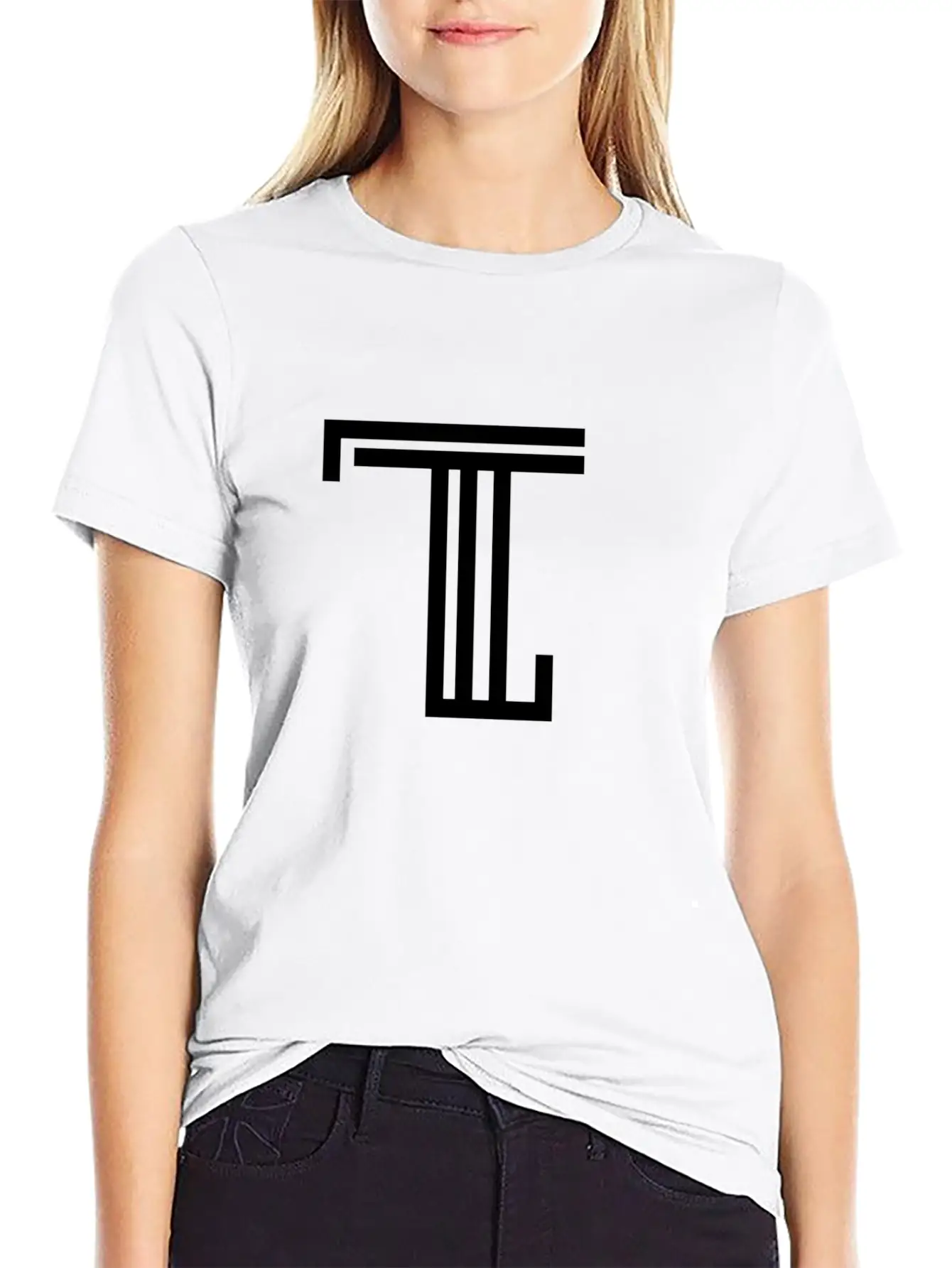 Black Tone Logo Hoodie Unisex Short Sleeve Soft Cotton T-Shirt – Casual Everyday Wear