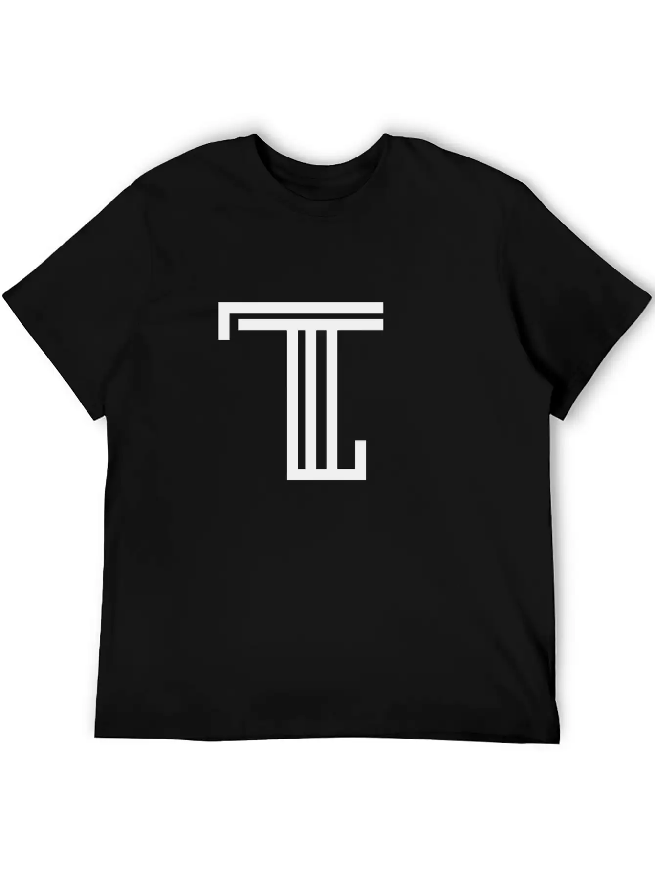 Black Tone Logo Hoodie Unisex Short Sleeve Soft Cotton T-Shirt – Casual Everyday Wear
