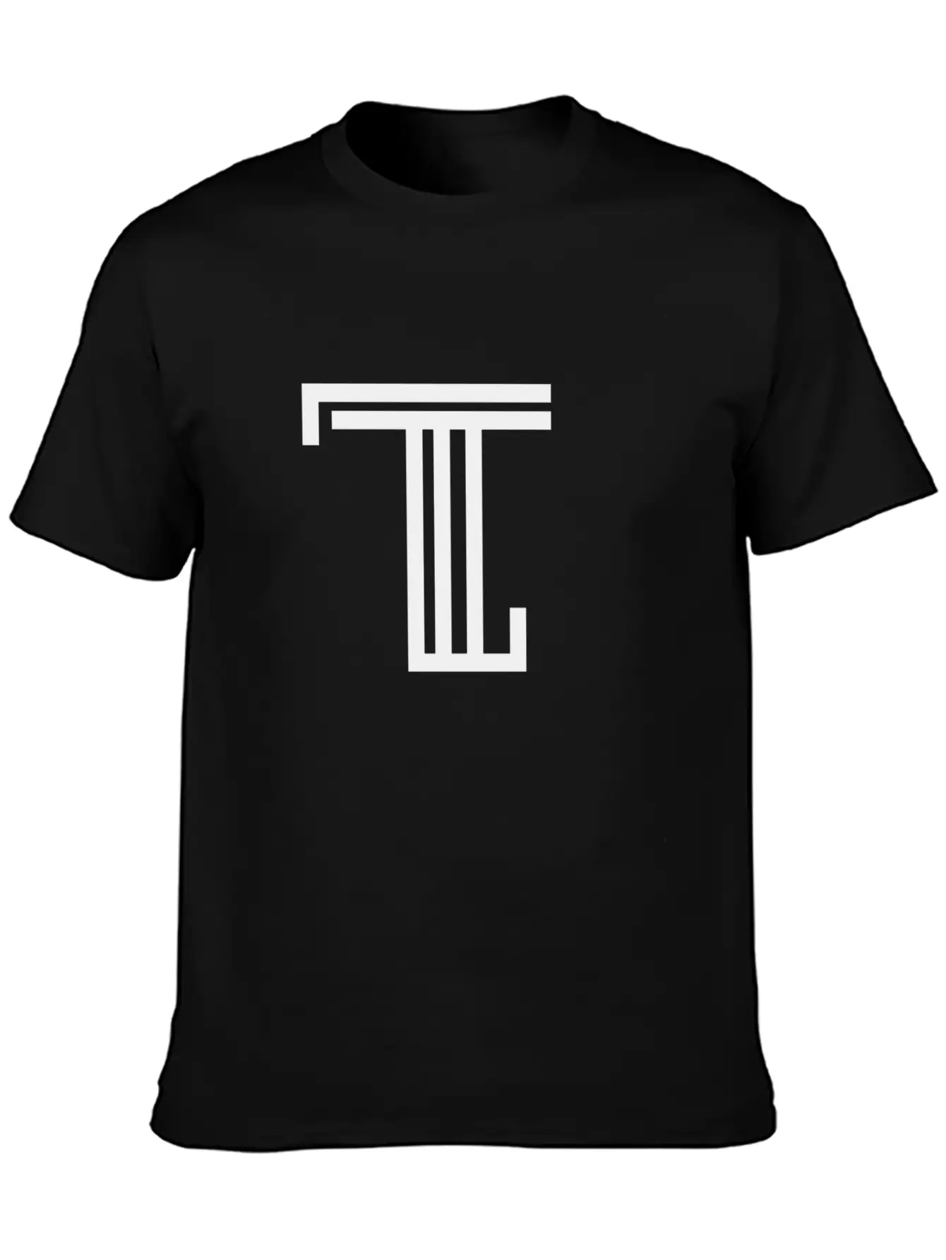 Black Tone Logo Hoodie Unisex Short Sleeve Soft Cotton T-Shirt – Casual Everyday Wear