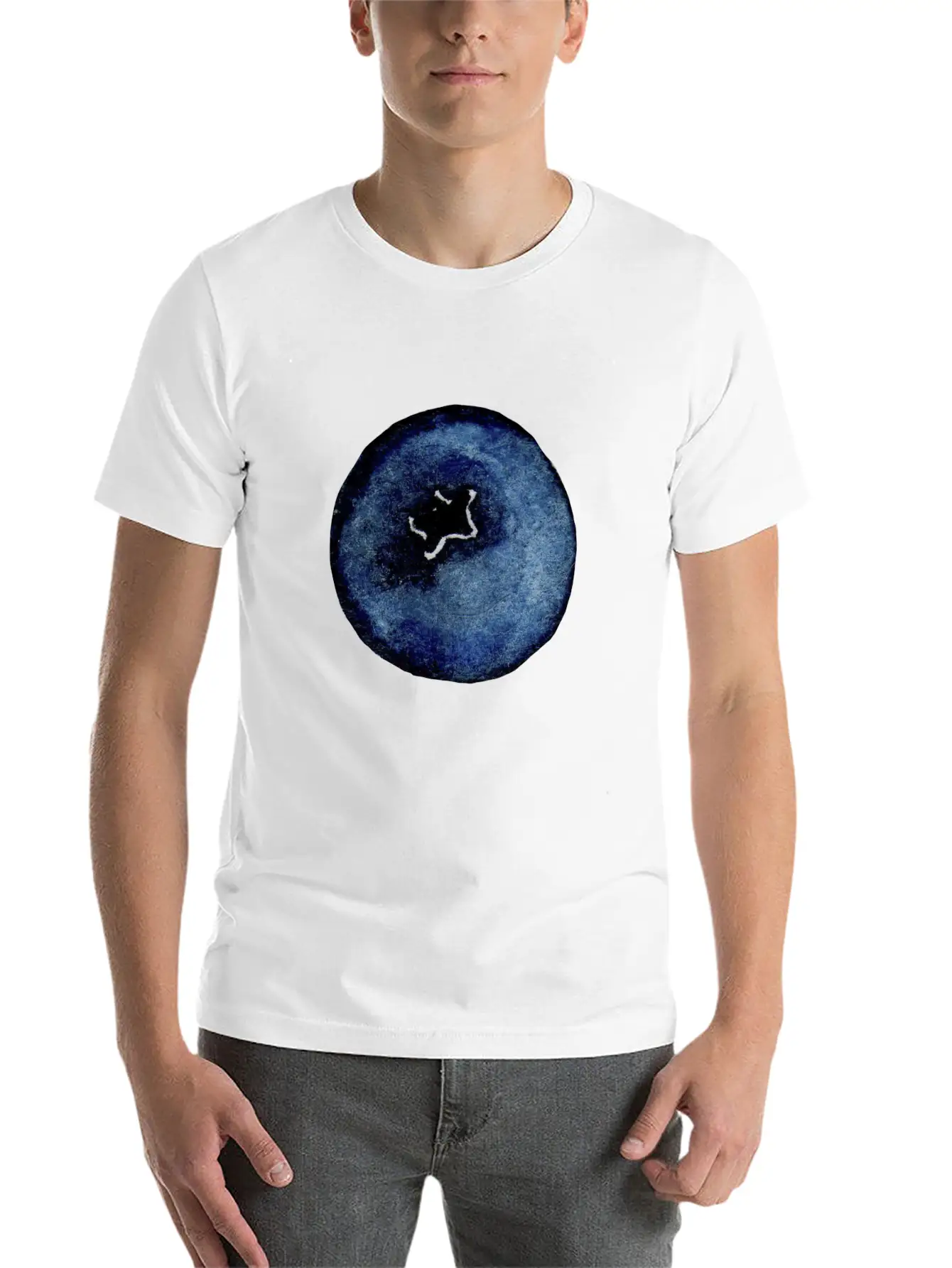 Blackberry Watercolor Essential Unisex Summer Tee – Soft Cotton Casual Fit