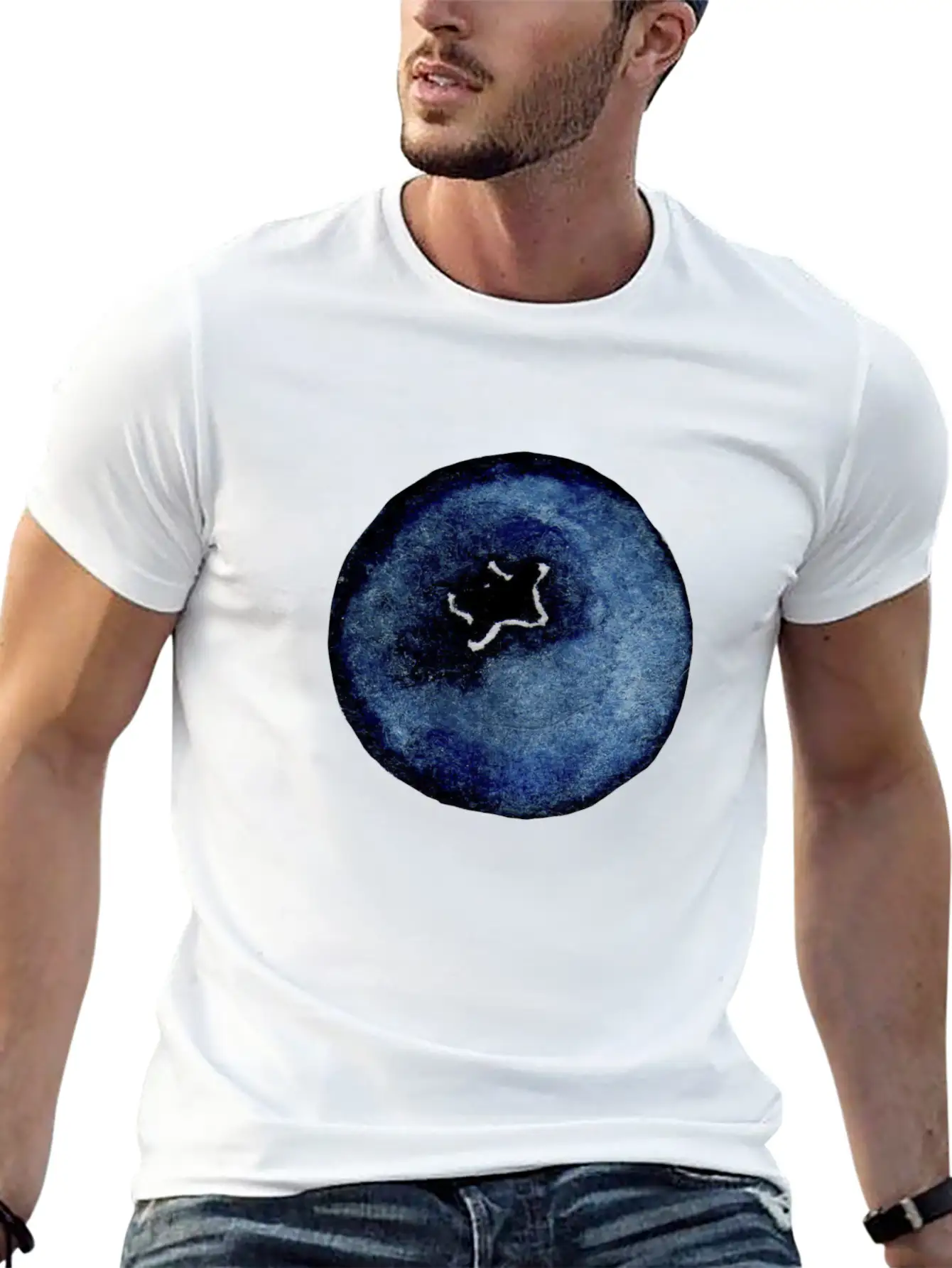 Blackberry Watercolor Essential Unisex Summer Tee – Soft Cotton Casual Fit
