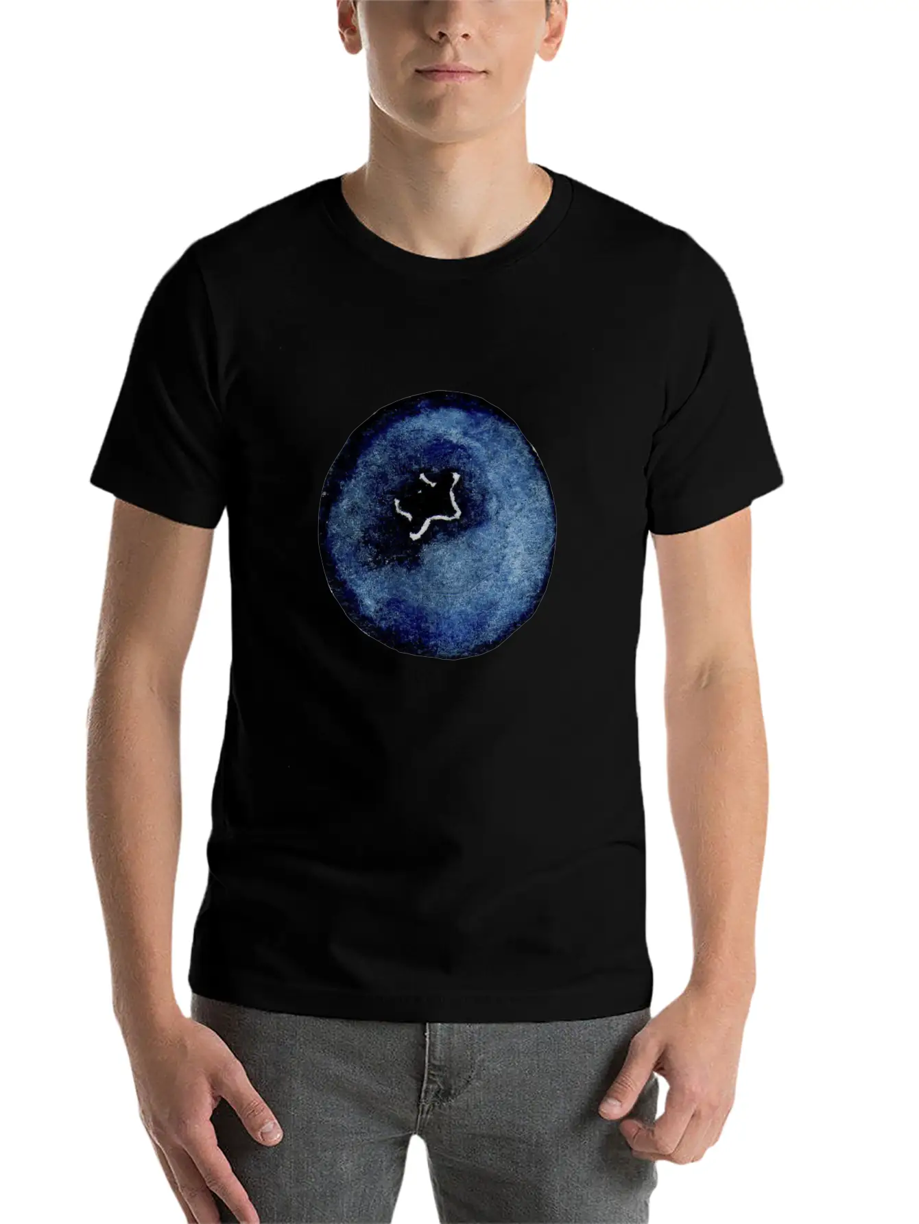 Blackberry Watercolor Essential Unisex Summer Tee – Soft Cotton Casual Fit