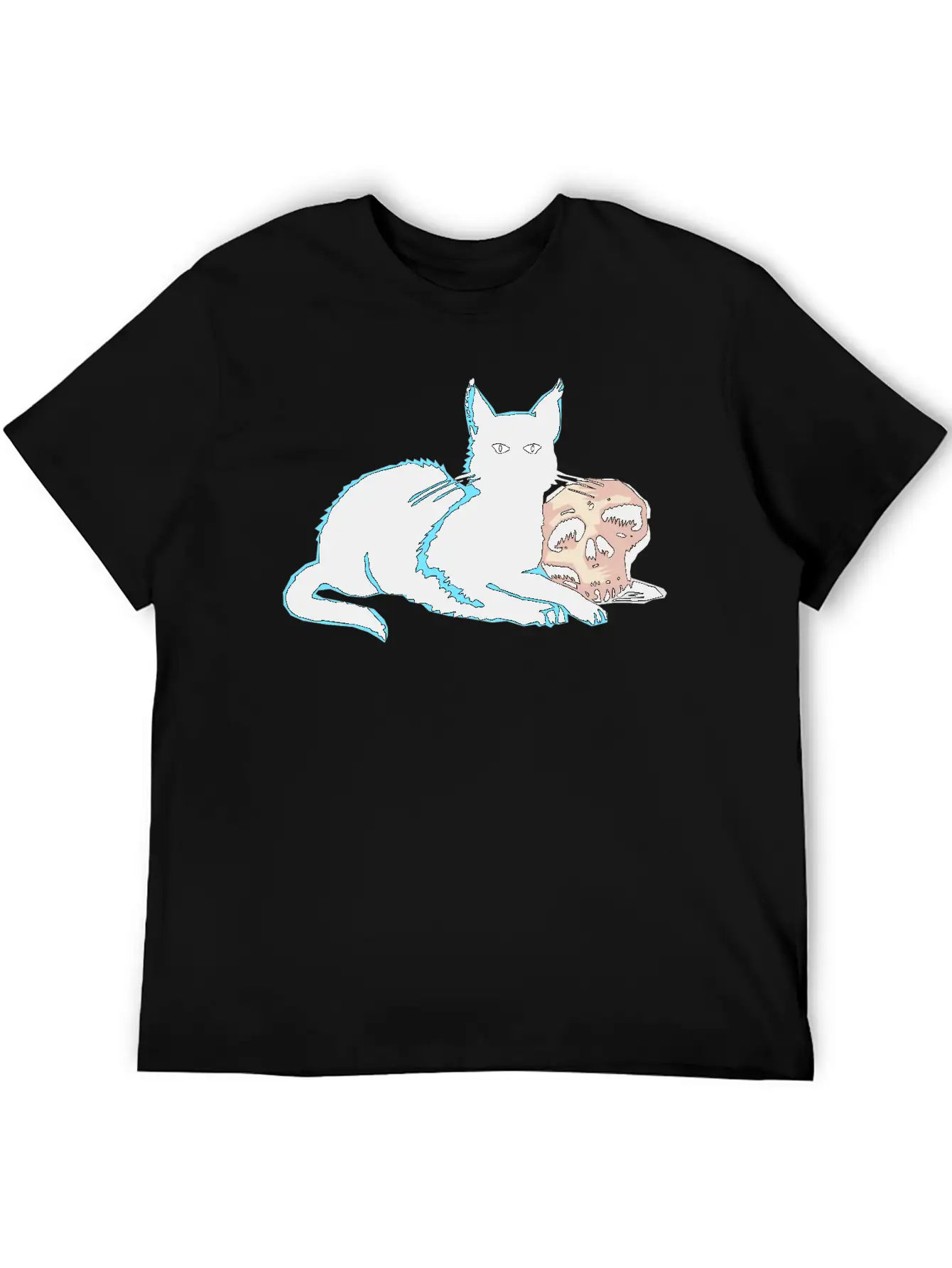 Blackcat Comfortable Minimalist Graphic Tee – Summer Style Essential