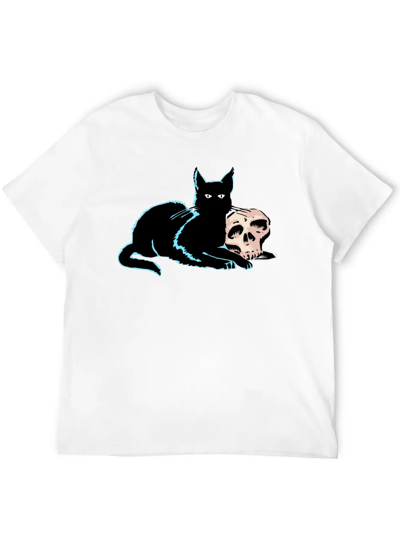 Blackcat Comfortable Minimalist Graphic Tee – Summer Style Essential