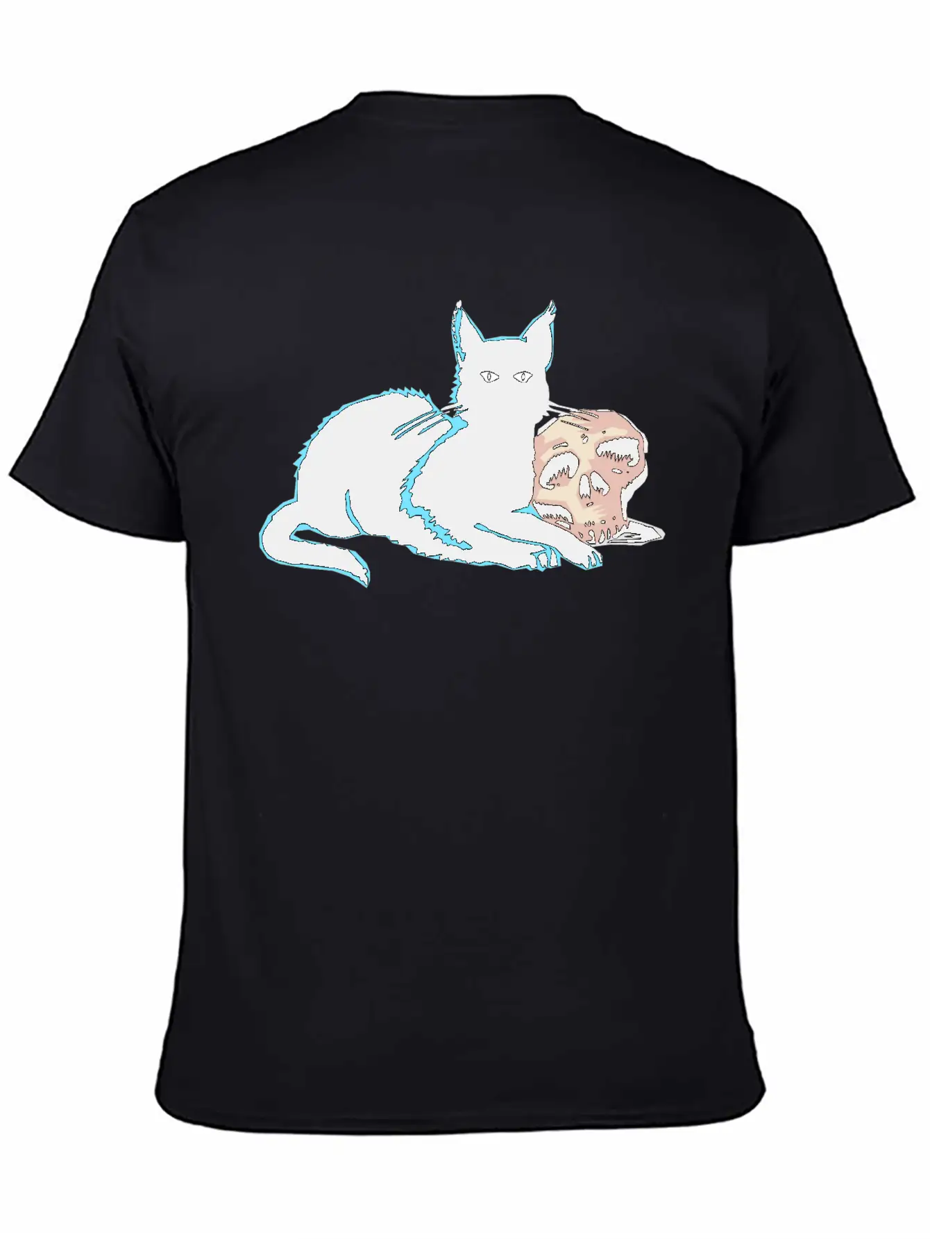 Blackcat Comfortable Minimalist Graphic Tee – Summer Style Essential