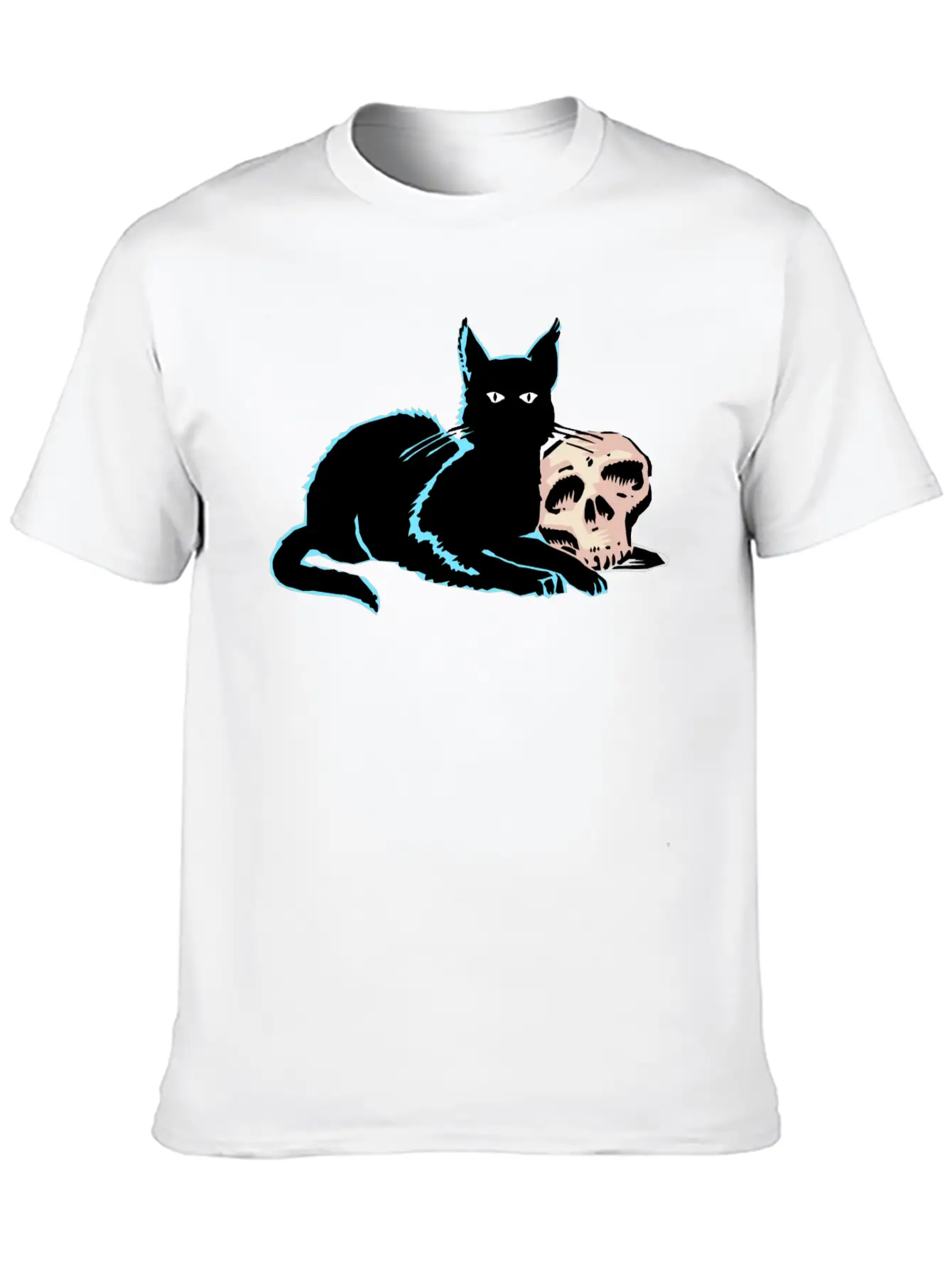Blackcat Comfortable Minimalist Graphic Tee – Summer Style Essential