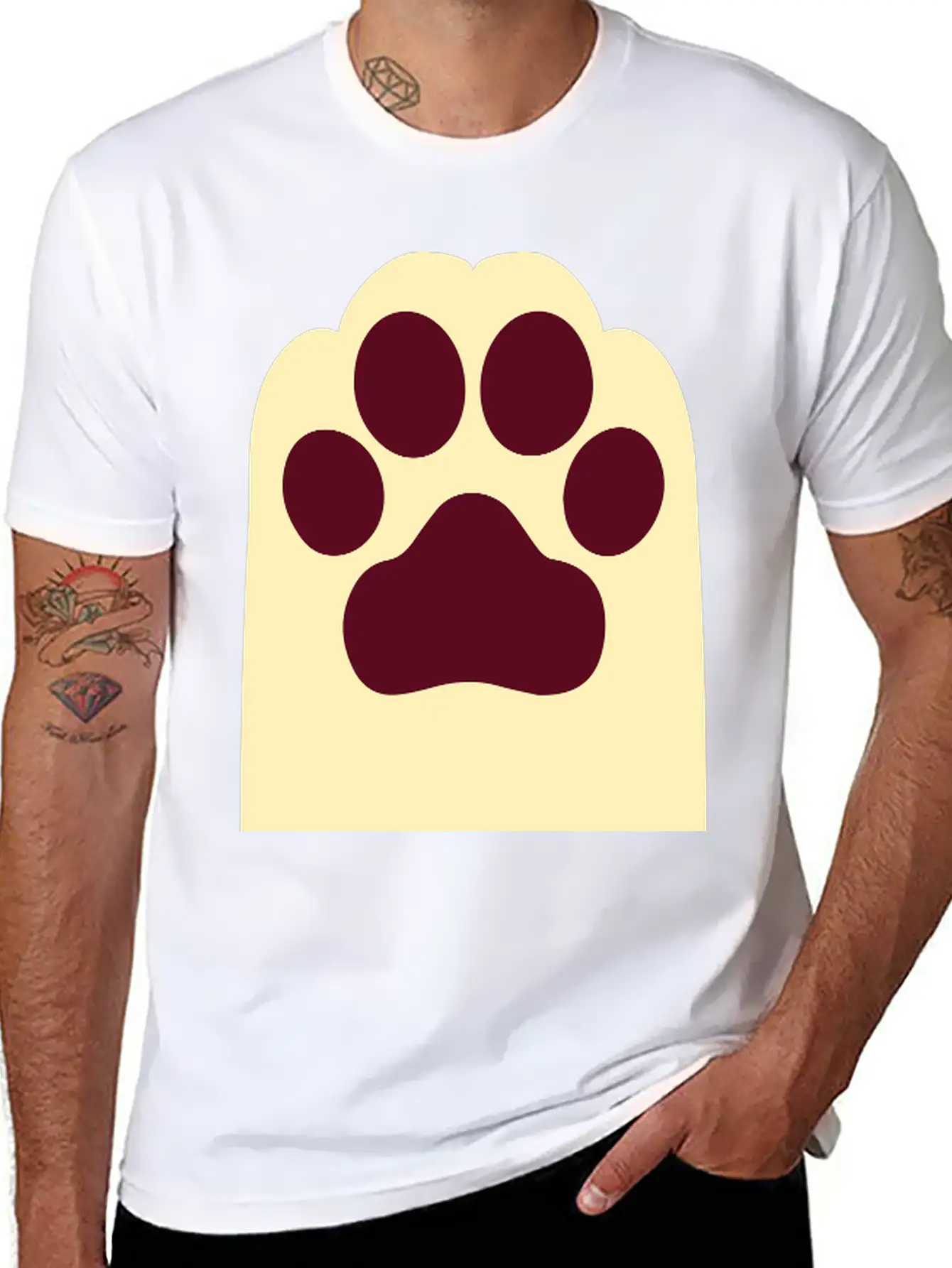 Blank Paw Essential Unisex Summer Tee – Soft Cotton Casual Fit