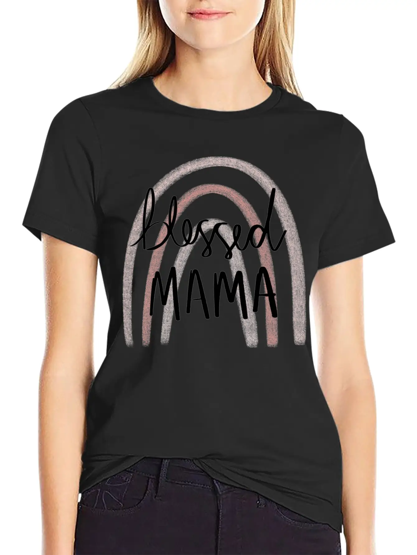 Blessed Mama Timeless Short Sleeve Tee – Comfy And Minimalist Design