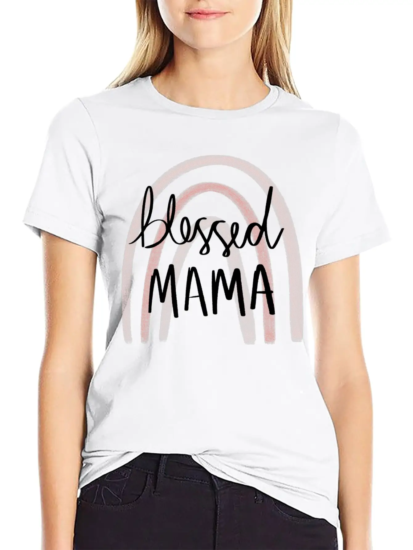 Blessed Mama Timeless Short Sleeve Tee – Comfy And Minimalist Design