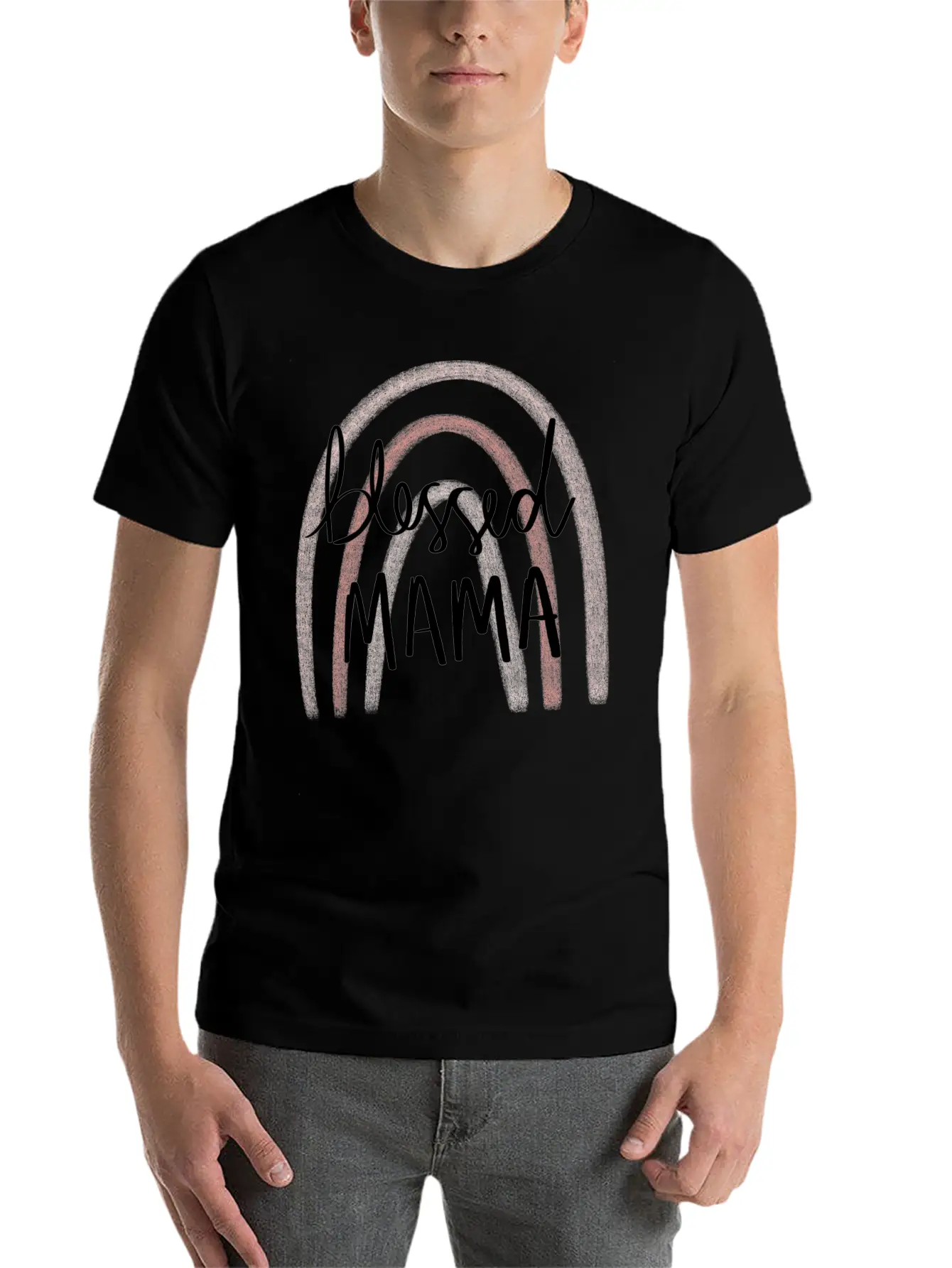 Blessed Mama Timeless Short Sleeve Tee – Comfy And Minimalist Design