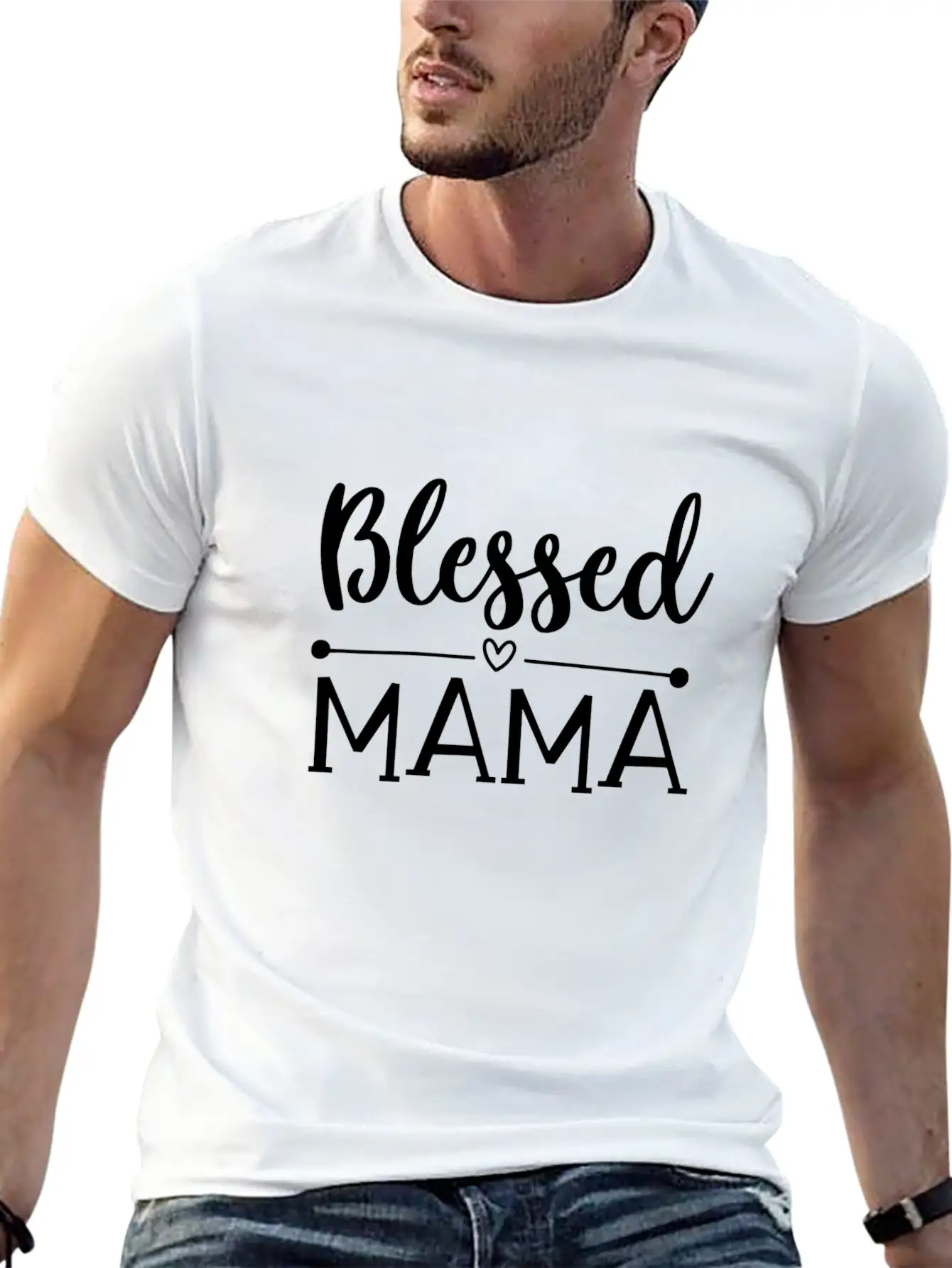 Blessed Mama Unisex Short Sleeve Soft Cotton T-Shirt – Casual Everyday Wear