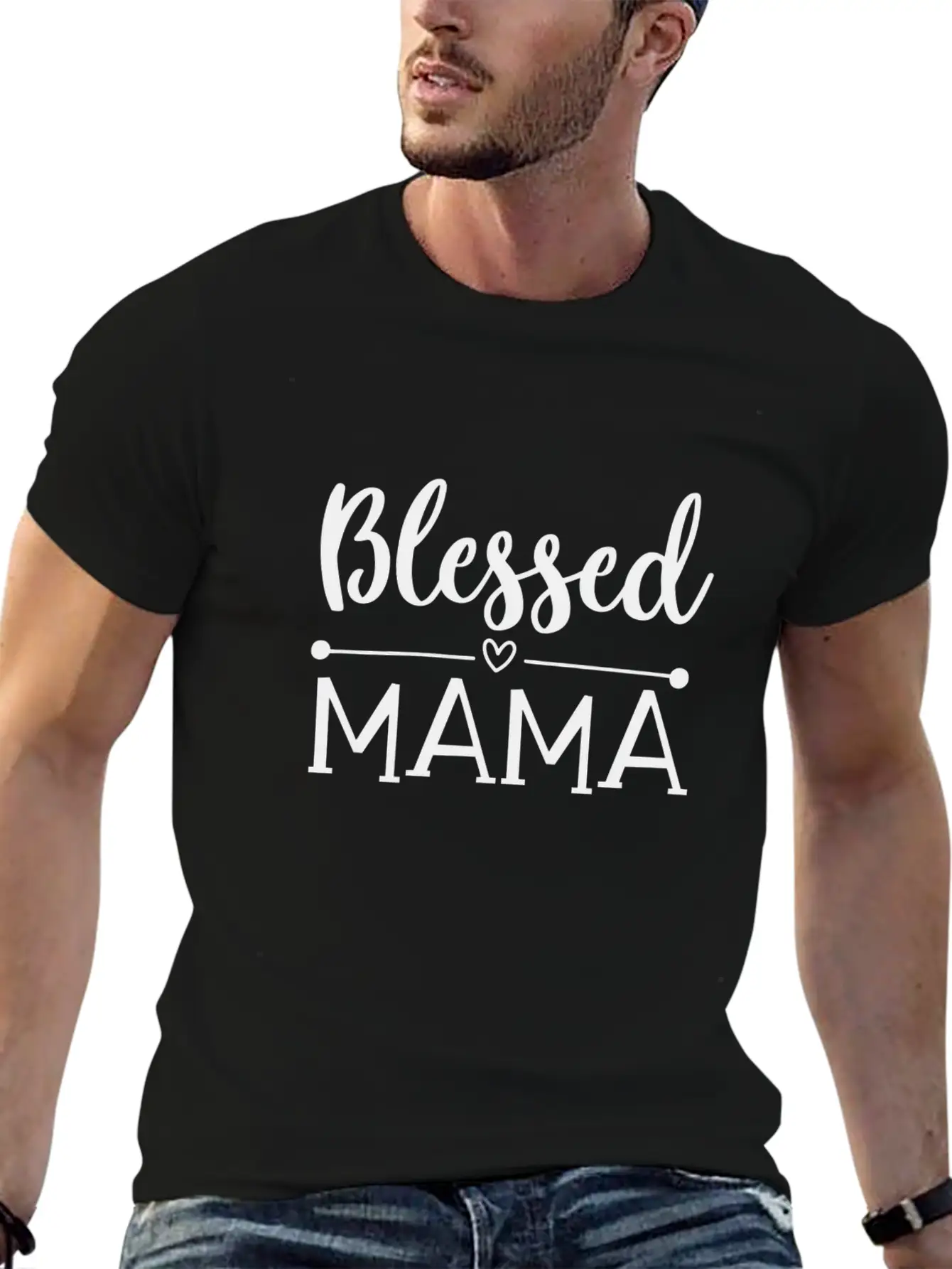 Blessed Mama Unisex Short Sleeve Soft Cotton T-Shirt – Casual Everyday Wear