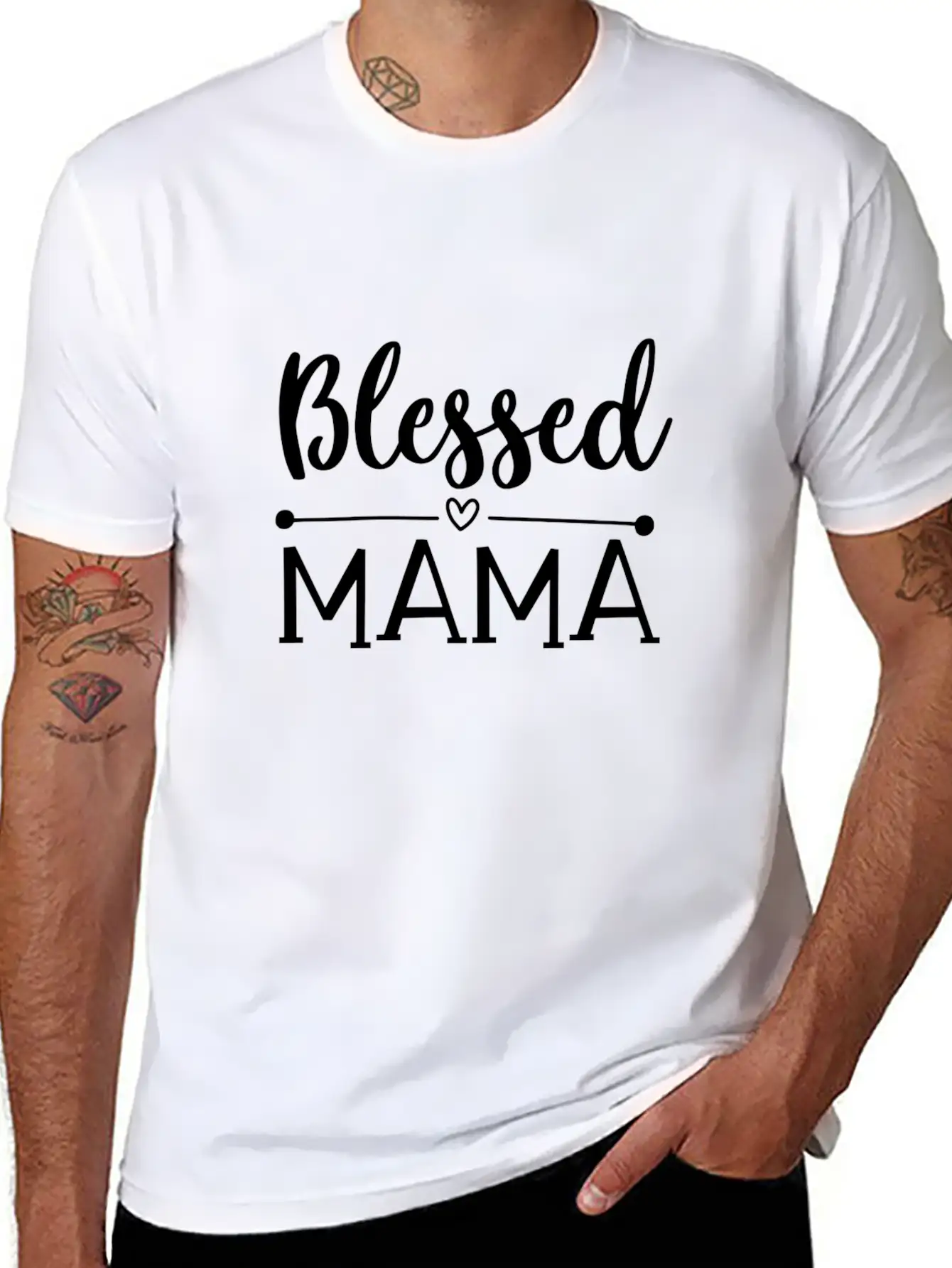 Blessed Mama Unisex Short Sleeve Soft Cotton T-Shirt – Casual Everyday Wear