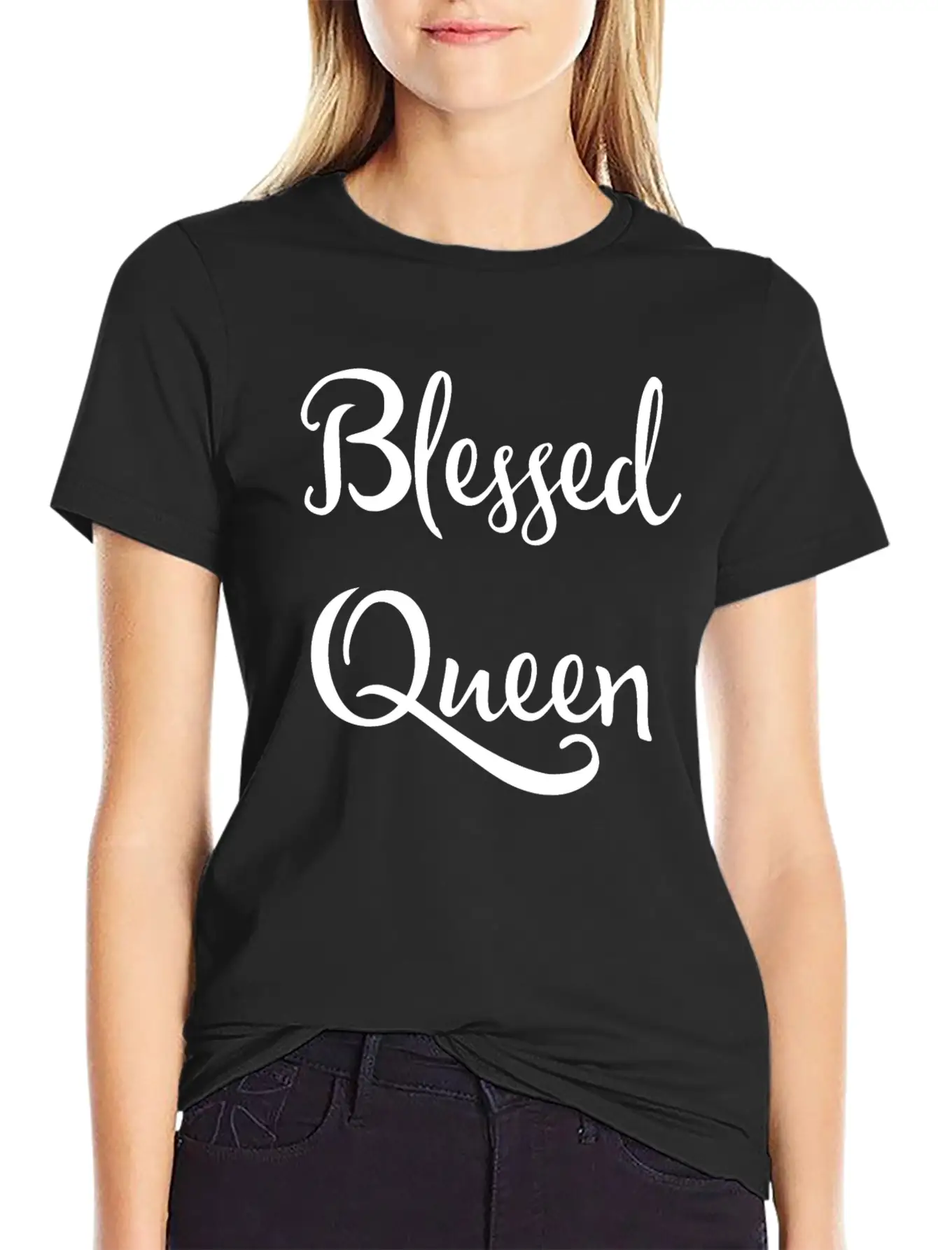 Blessed Queen Timeless Short Sleeve Tee – Comfy And Minimalist Design