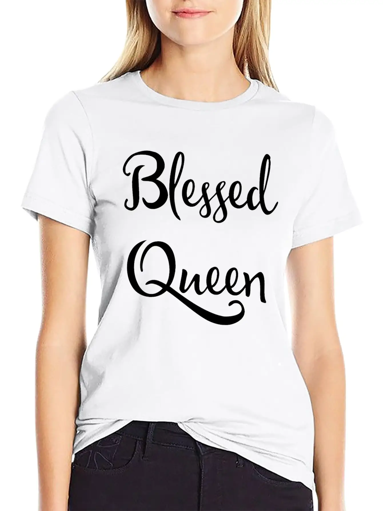 Blessed Queen Timeless Short Sleeve Tee – Comfy And Minimalist Design