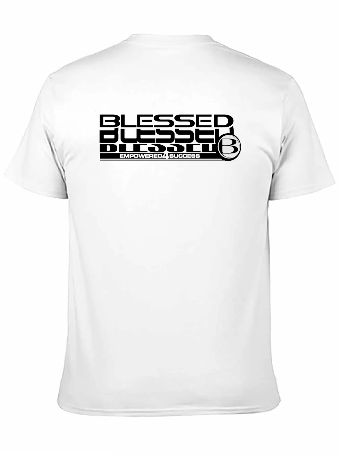 Blessed Stack Black Unisex Short Sleeve Soft Cotton T-Shirt – Casual Everyday Wear
