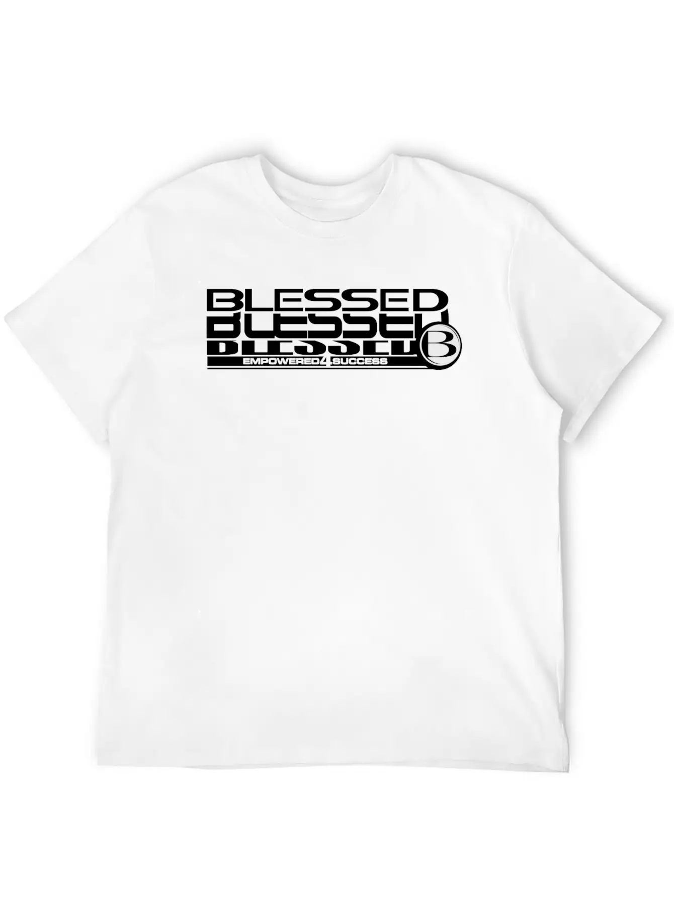 Blessed Stack Black Unisex Short Sleeve Soft Cotton T-Shirt – Casual Everyday Wear