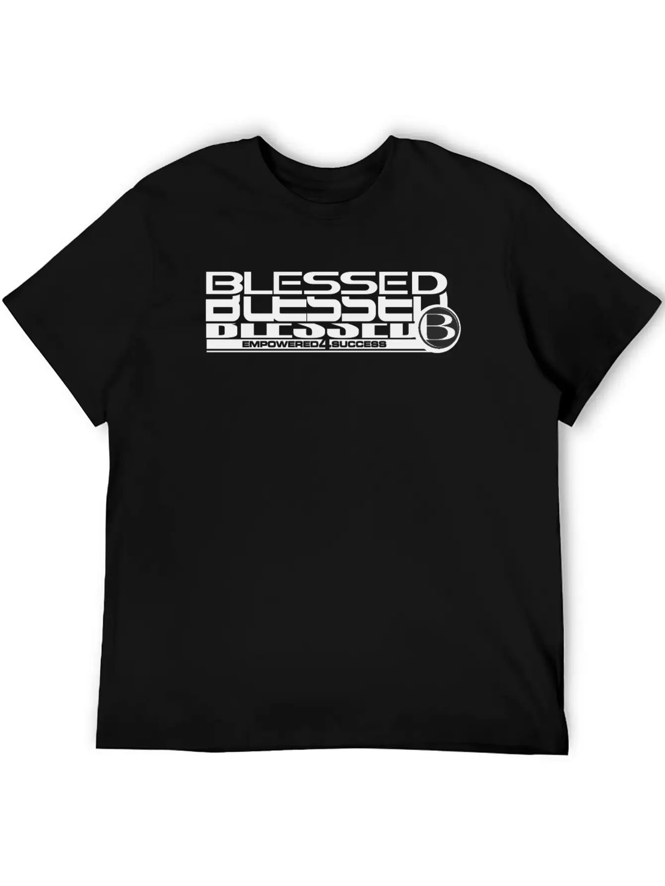 Blessed Stack Black Unisex Short Sleeve Soft Cotton T-Shirt – Casual Everyday Wear