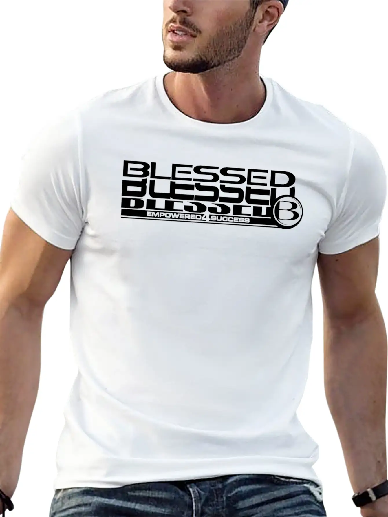 Blessed Stack Black Unisex Short Sleeve Soft Cotton T-Shirt – Casual Everyday Wear