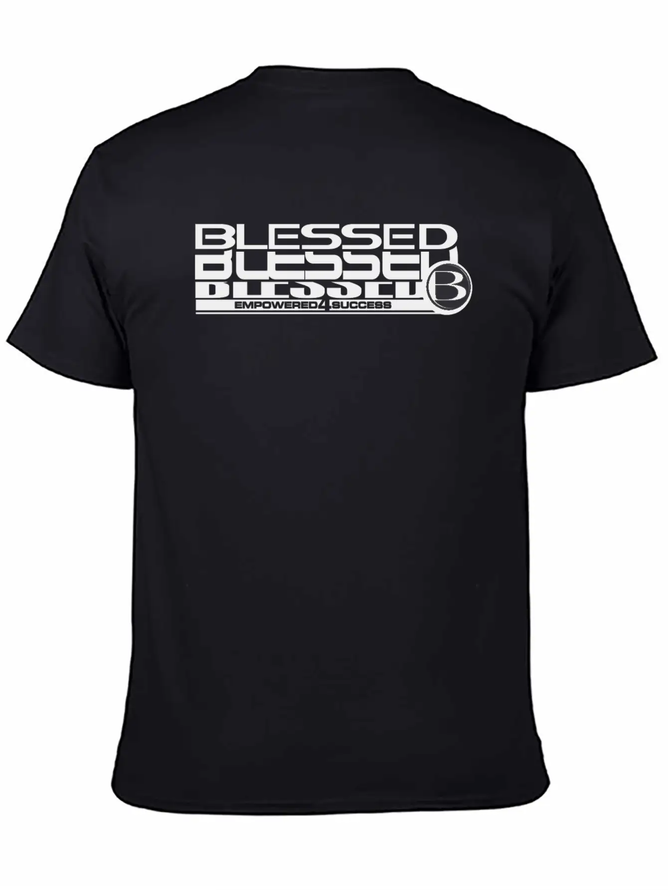 Blessed Stack Black Unisex Short Sleeve Soft Cotton T-Shirt – Casual Everyday Wear