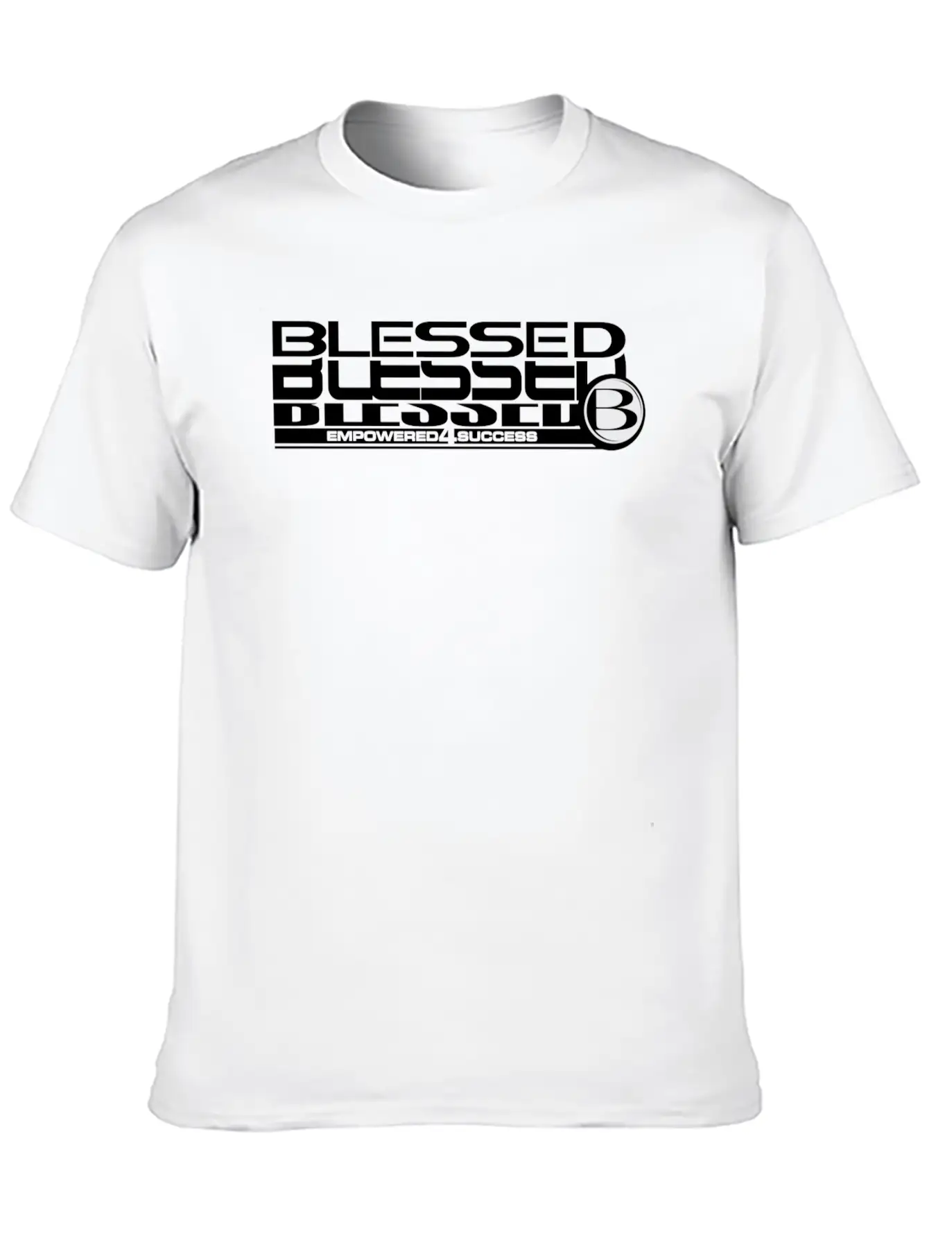 Blessed Stack Black Unisex Short Sleeve Soft Cotton T-Shirt – Casual Everyday Wear