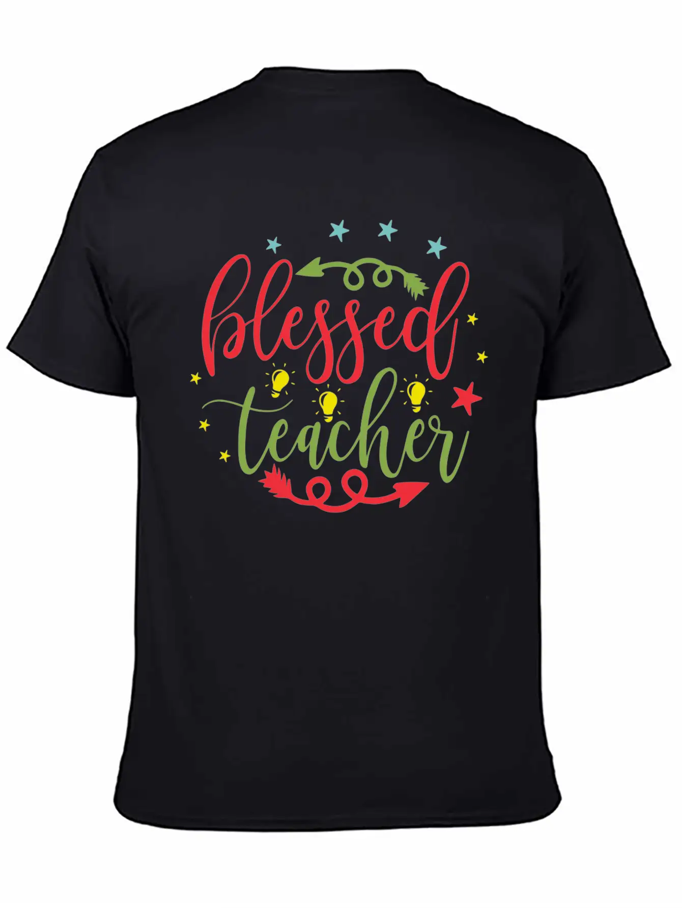 Blessed Teacher Comfortable Minimalist Graphic Tee – Summer Style Essential