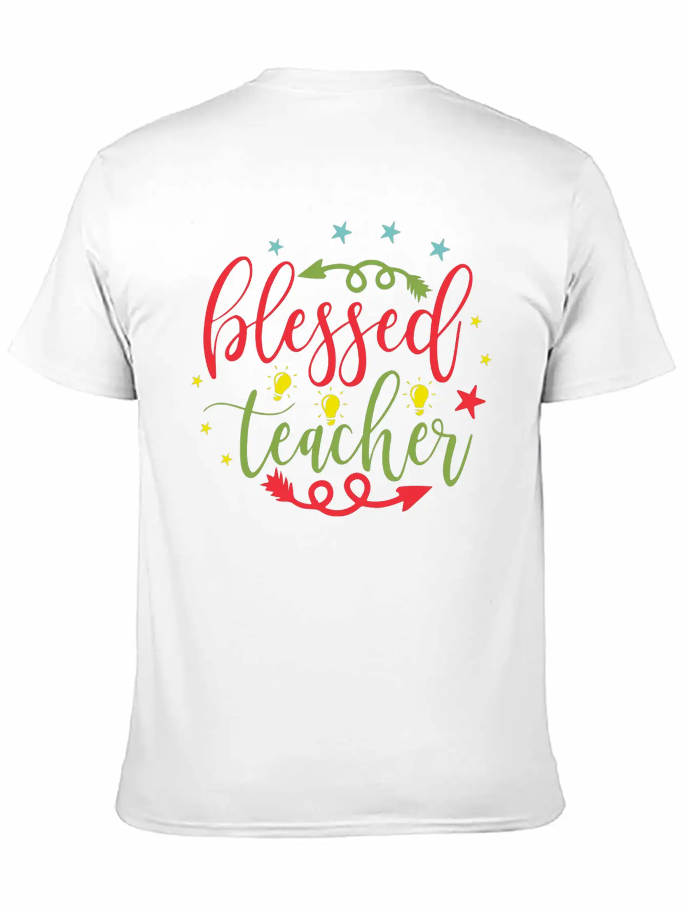 Blessed Teacher Comfortable Minimalist Graphic Tee – Summer Style Essential
