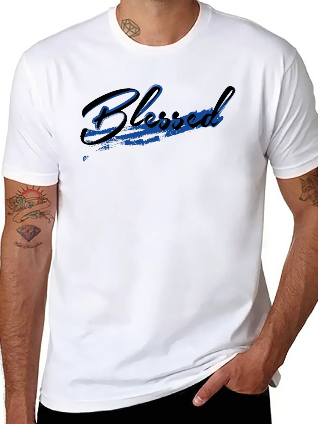Blessed Unisex Short Sleeve Soft Cotton T-Shirt – Casual Everyday Wear