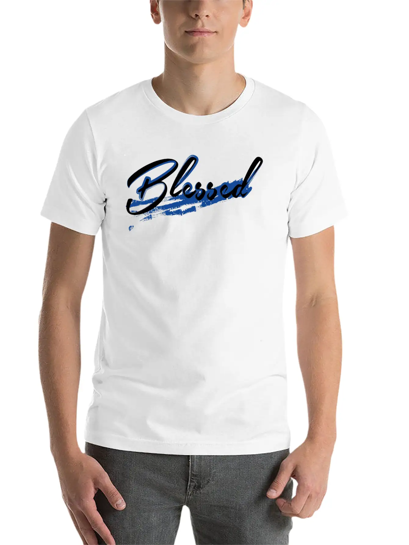 Blessed Unisex Short Sleeve Soft Cotton T-Shirt – Casual Everyday Wear