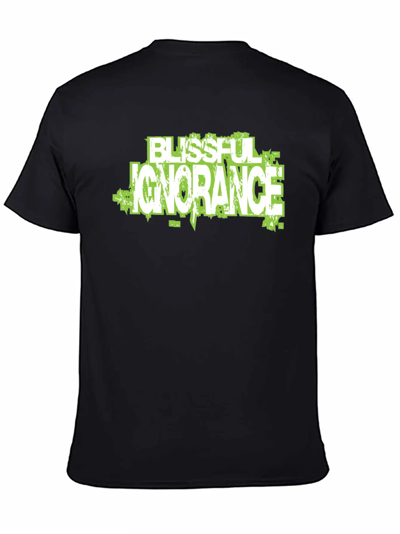 BLISSFUL IGNORANCE Unisex Short Sleeve Soft Cotton T-Shirt – Casual Everyday Wear
