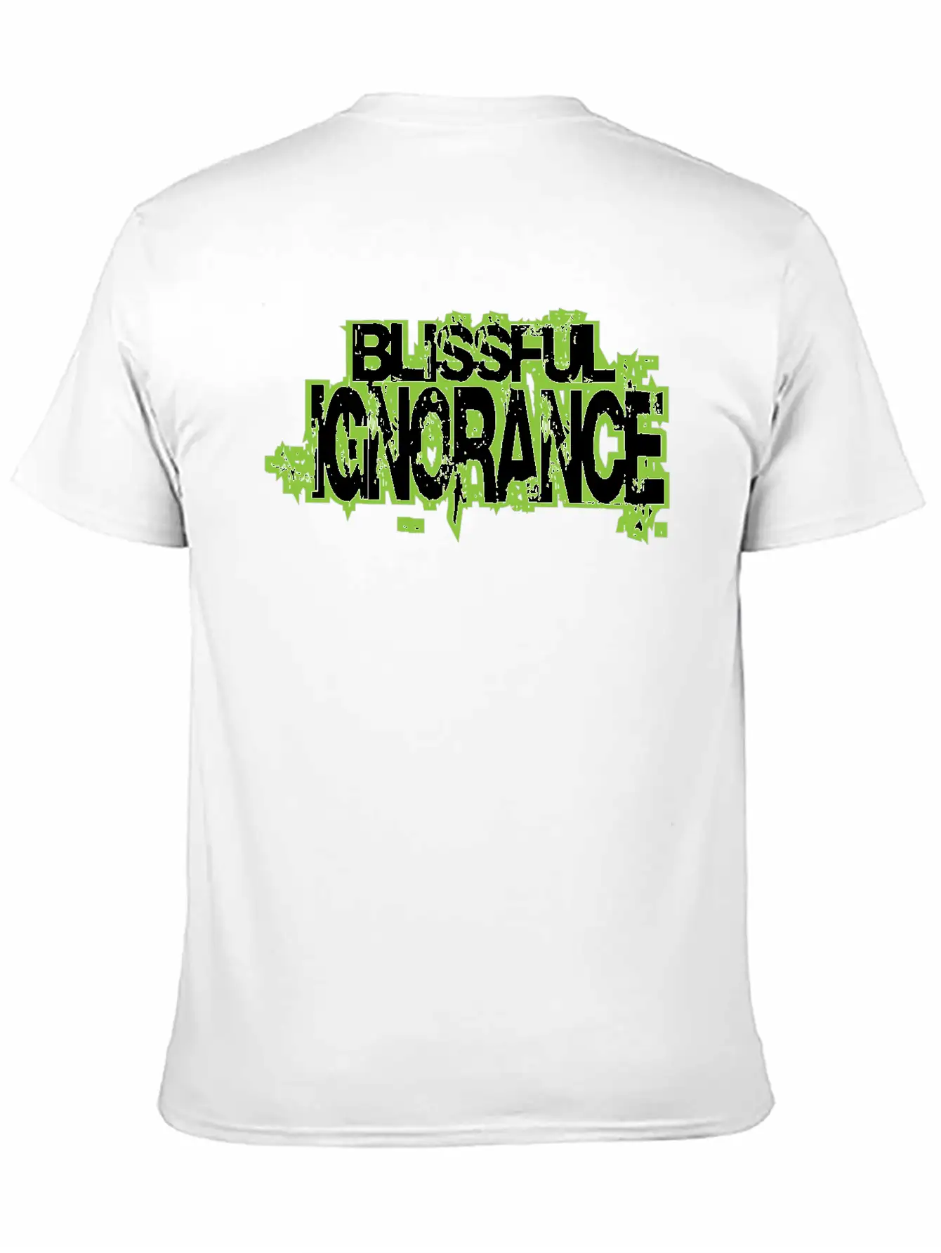 BLISSFUL IGNORANCE Unisex Short Sleeve Soft Cotton T-Shirt – Casual Everyday Wear