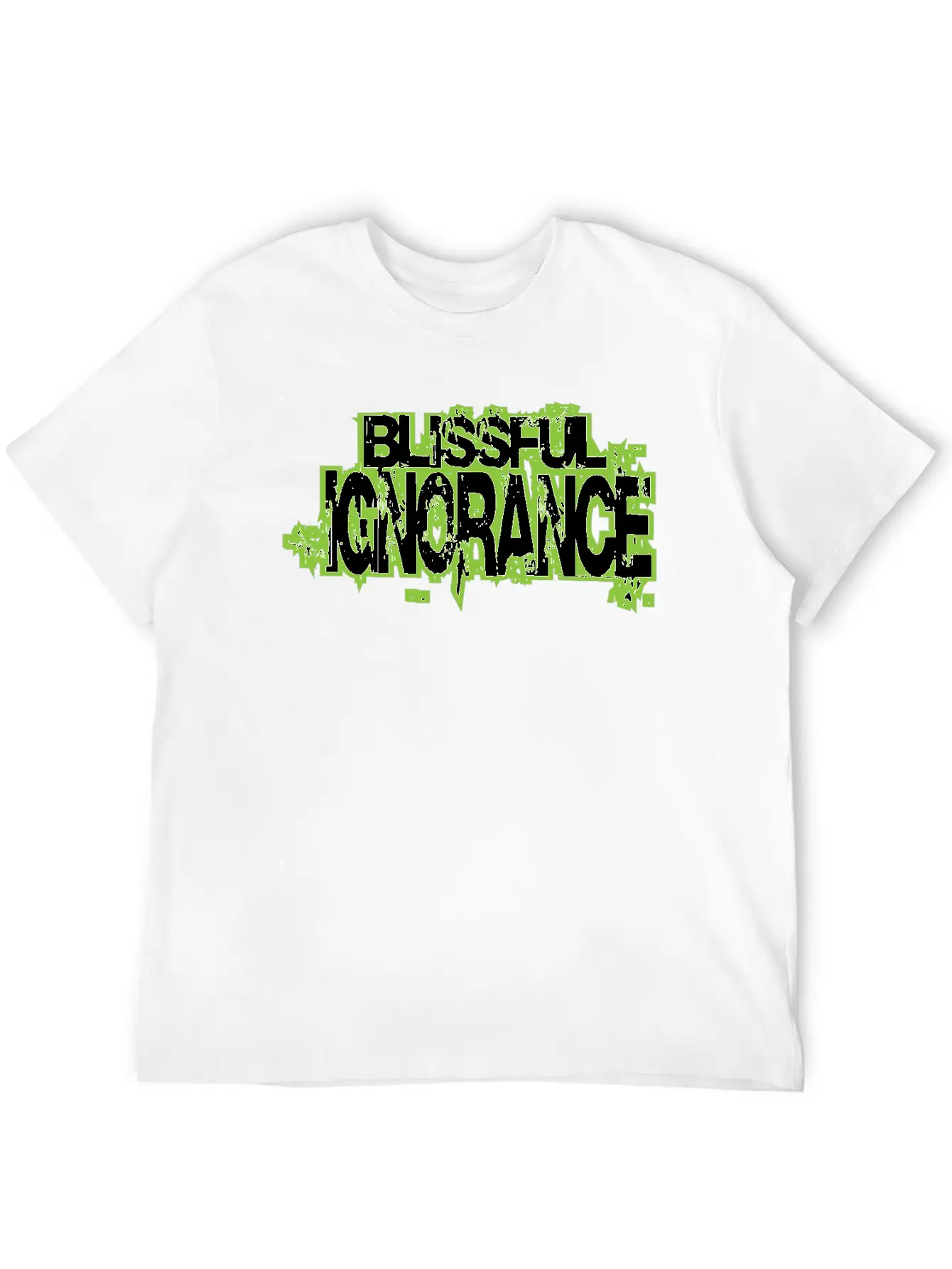 BLISSFUL IGNORANCE Unisex Short Sleeve Soft Cotton T-Shirt – Casual Everyday Wear