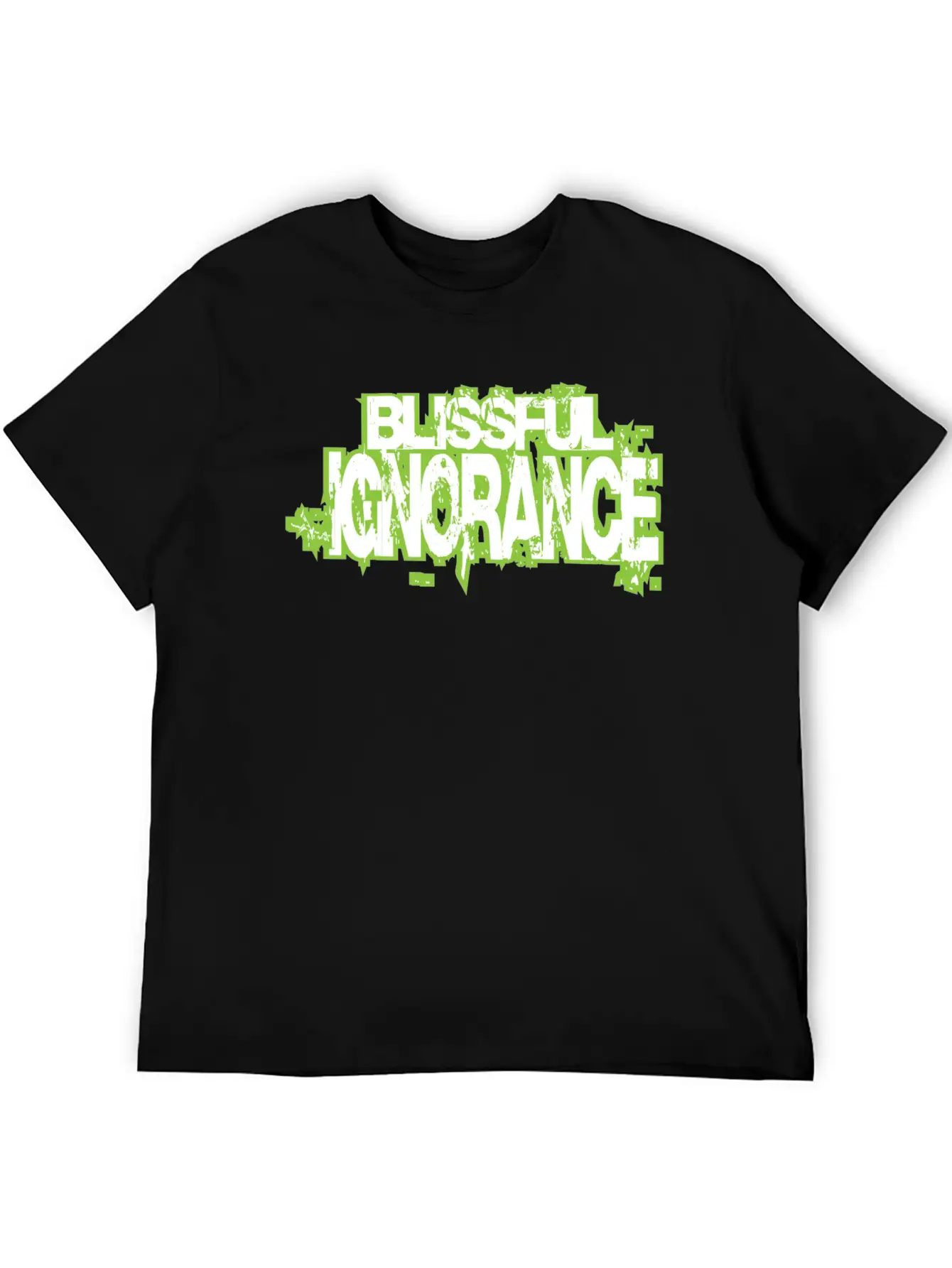 BLISSFUL IGNORANCE Unisex Short Sleeve Soft Cotton T-Shirt – Casual Everyday Wear