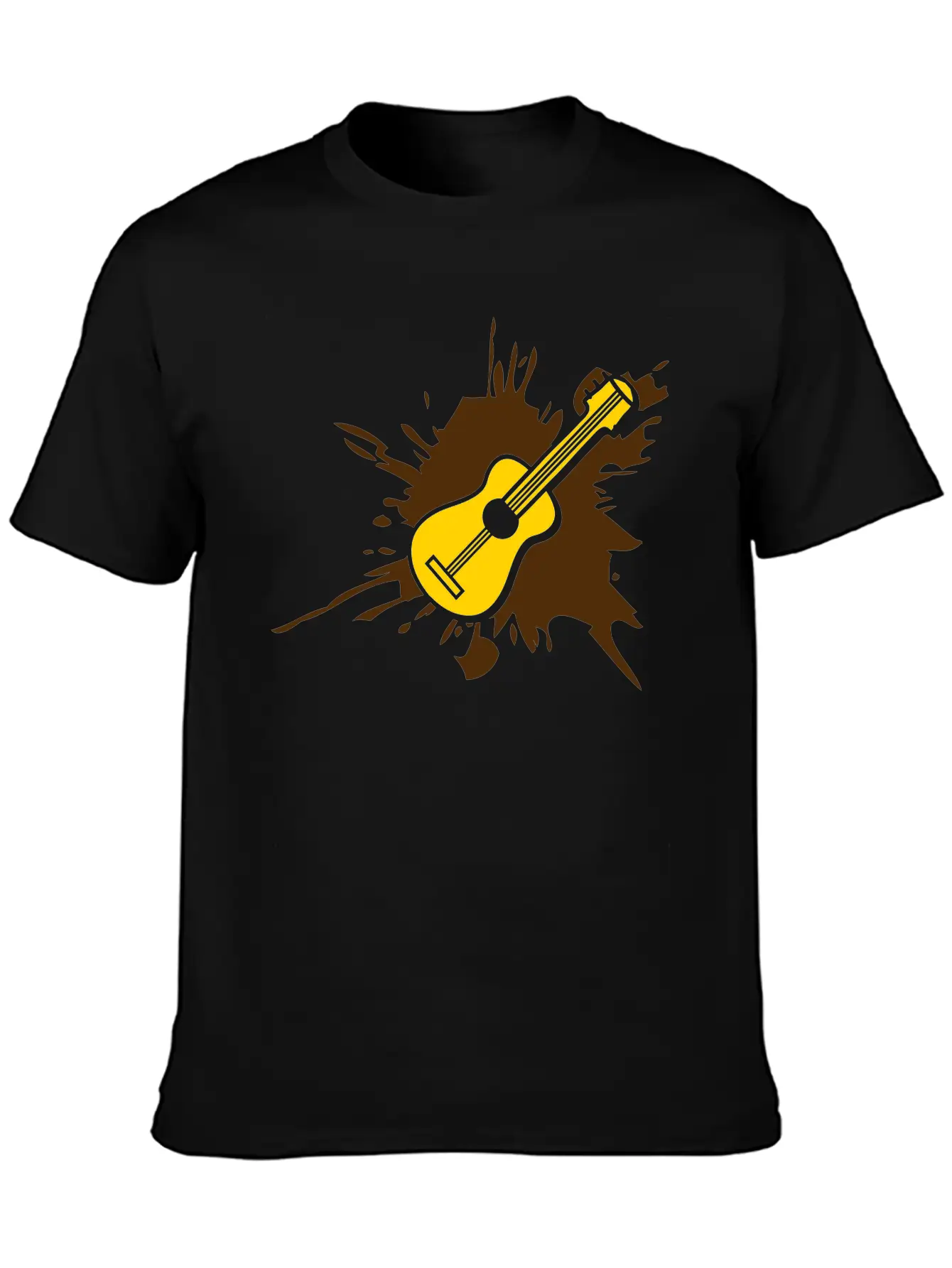 Blob Splatter Guitar Drop Graffiti Color Cool Lear Essential Unisex Summer Tee – Soft Cotton Casual Fit