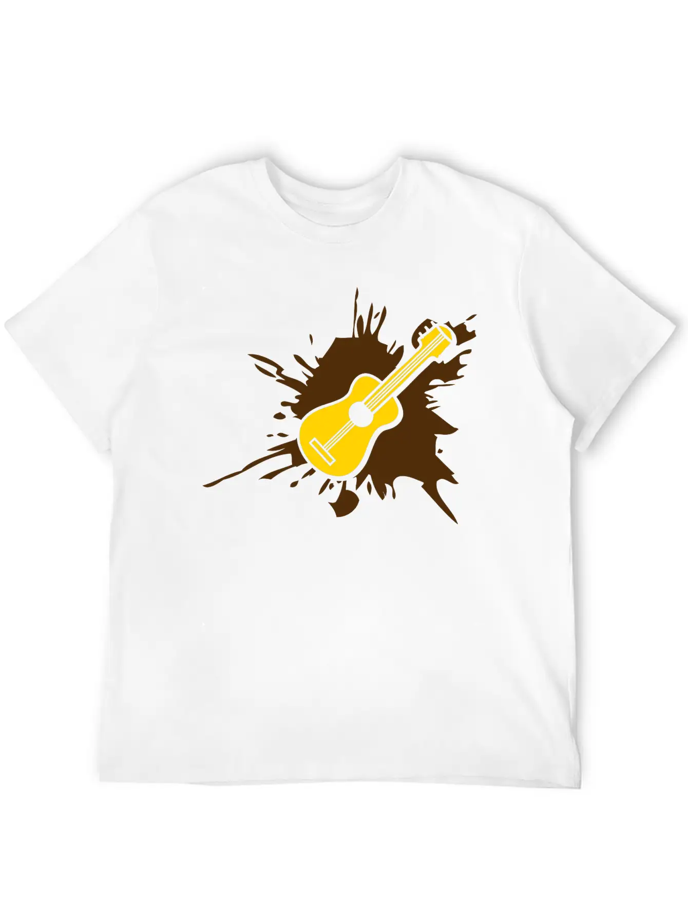 Blob Splatter Guitar Drop Graffiti Color Cool Lear Essential Unisex Summer Tee – Soft Cotton Casual Fit