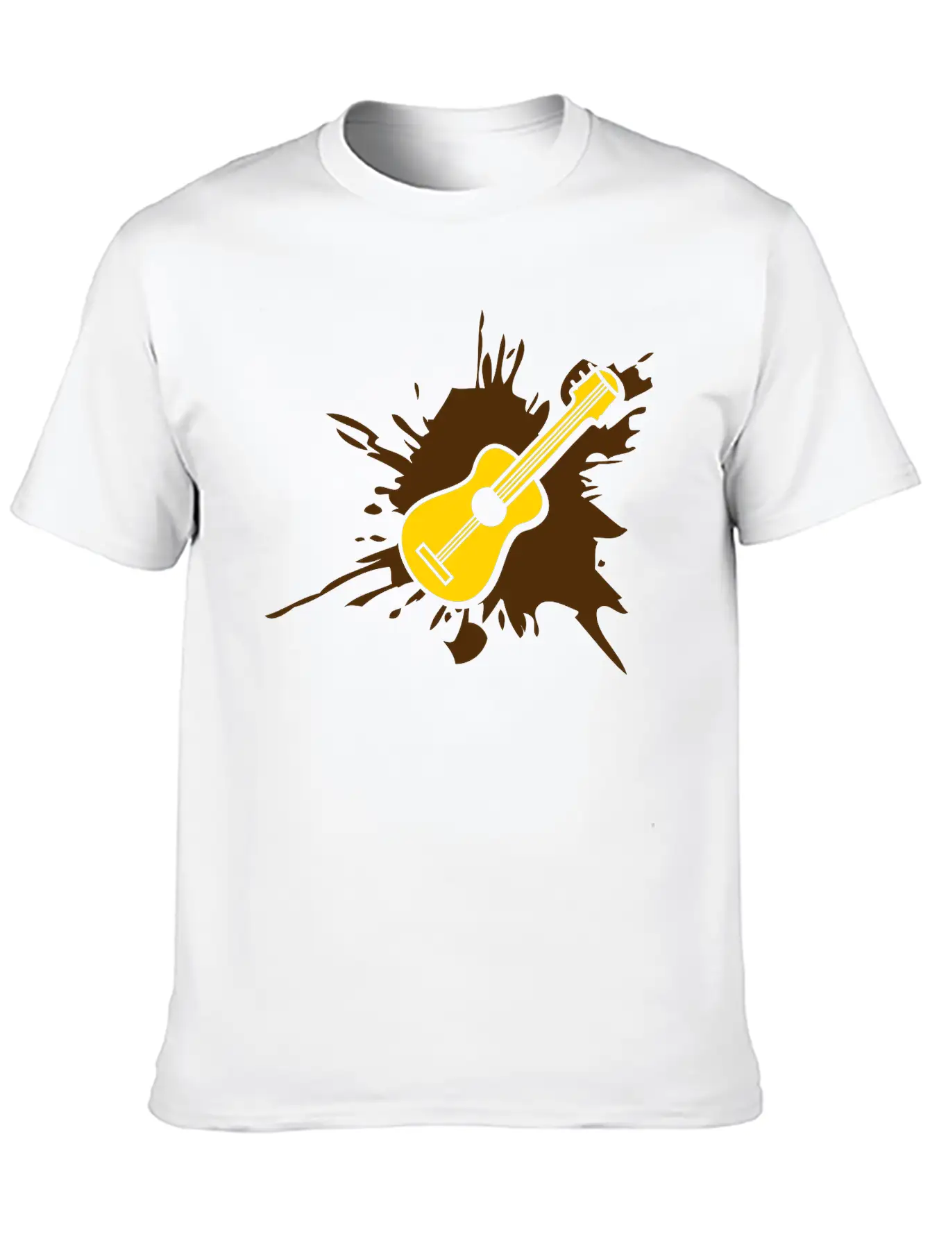 Blob Splatter Guitar Drop Graffiti Color Cool Lear Essential Unisex Summer Tee – Soft Cotton Casual Fit