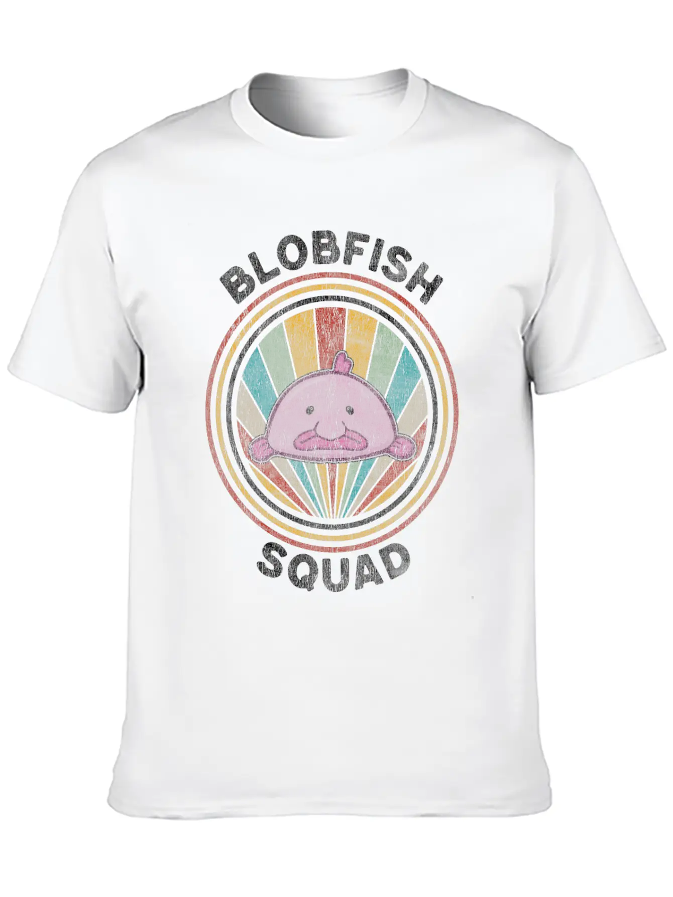 Blobfish Squad Gift Funny Blob Fish Timeless Short Sleeve Tee – Comfy And Minimalist Design