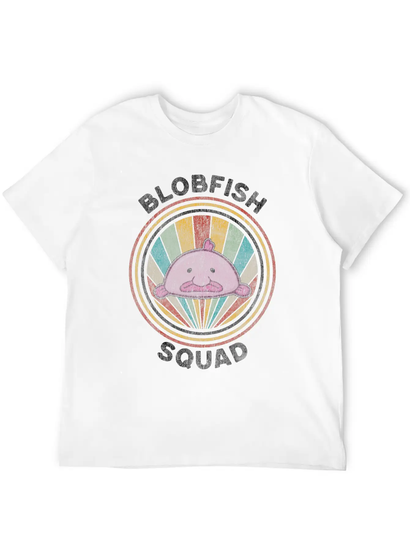 Blobfish Squad Gift Funny Blob Fish Timeless Short Sleeve Tee – Comfy And Minimalist Design