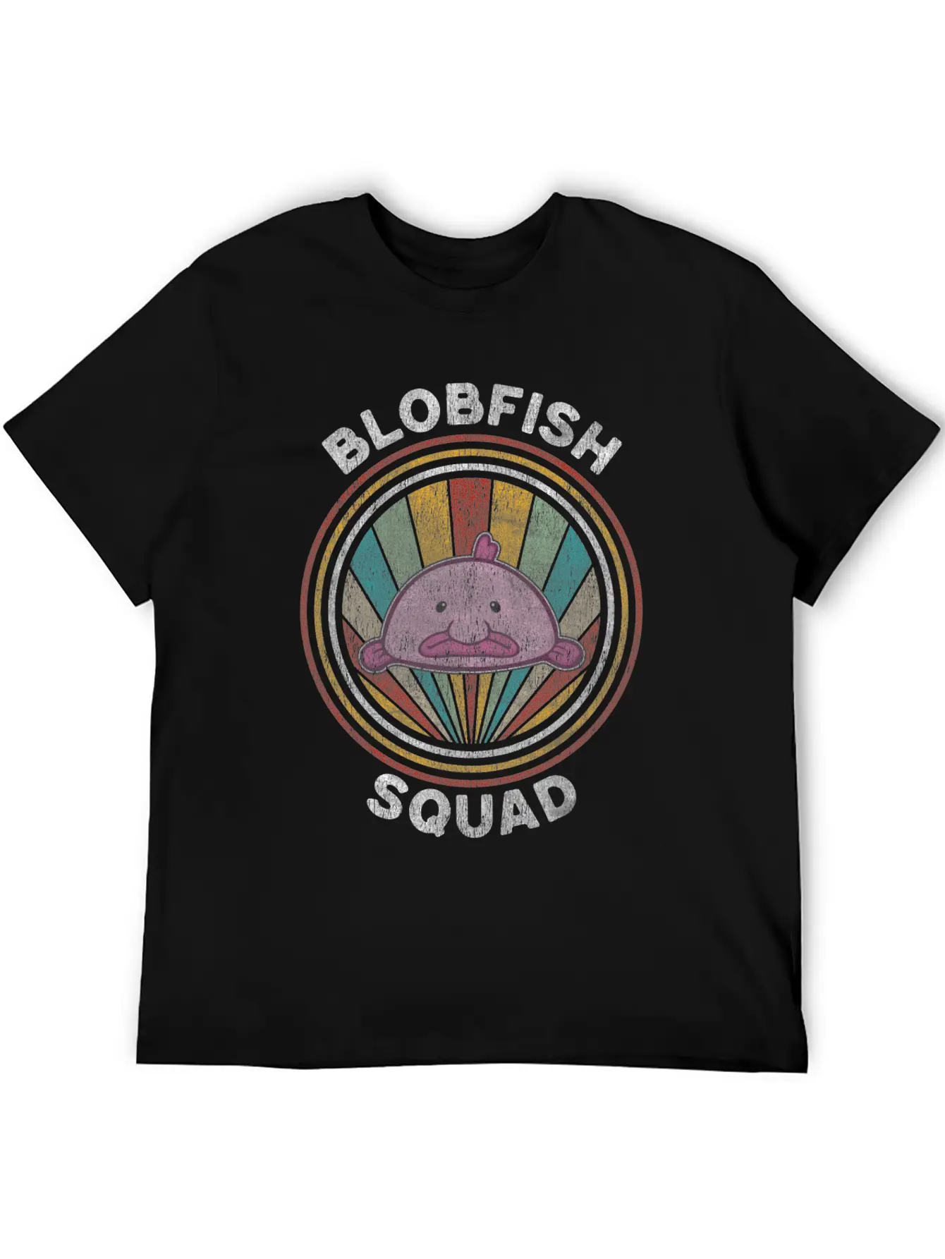 Blobfish Squad Gift Funny Blob Fish Timeless Short Sleeve Tee – Comfy And Minimalist Design
