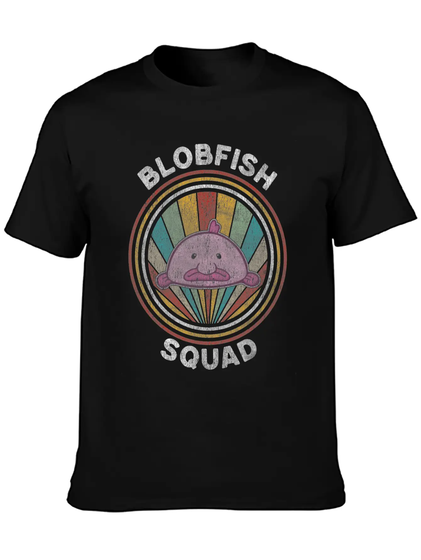 Blobfish Squad Gift Funny Blob Fish Timeless Short Sleeve Tee – Comfy And Minimalist Design