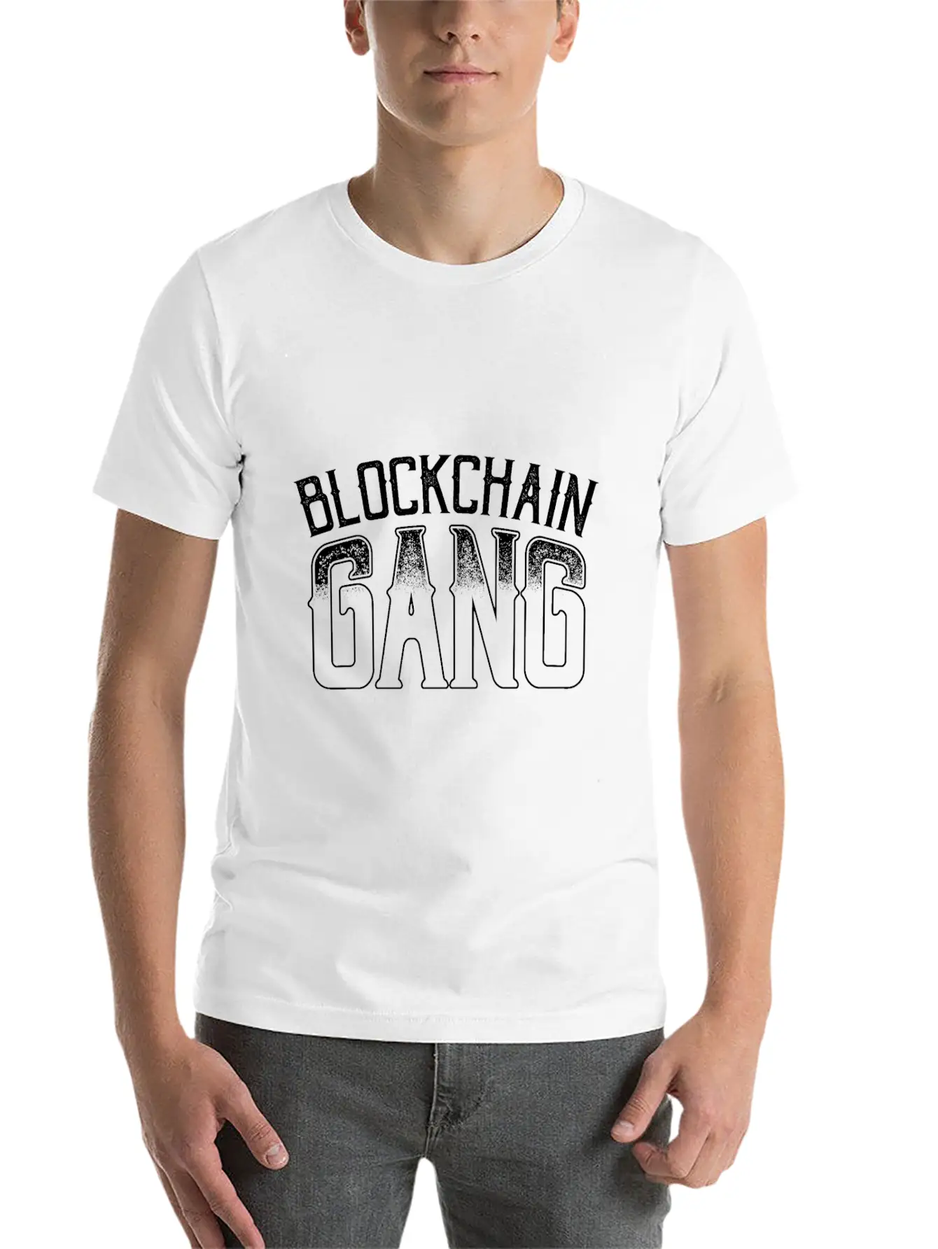 BLOCKCHAIN GANG Comfortable Minimalist Graphic Tee – Summer Style Essential