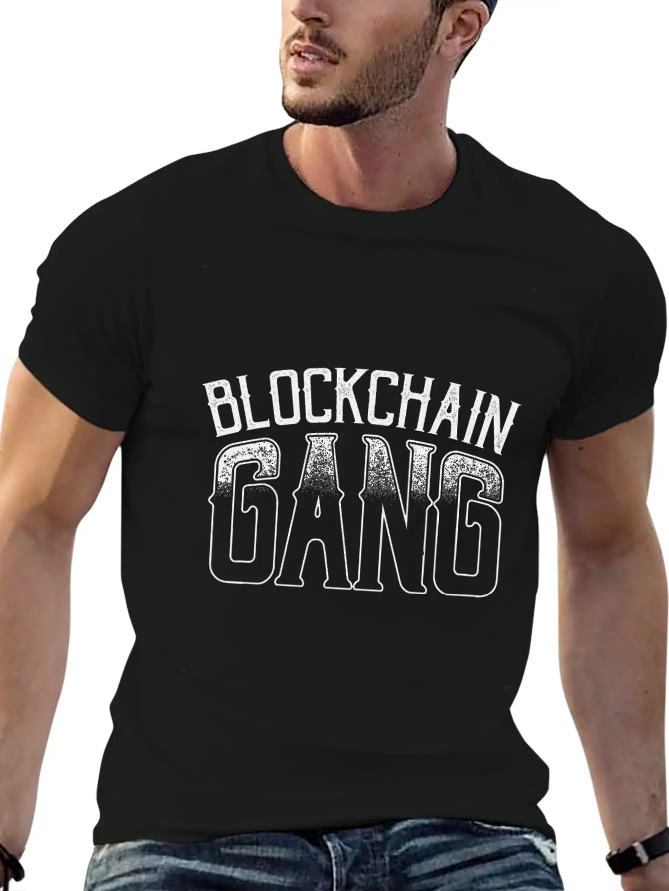 BLOCKCHAIN GANG Comfortable Minimalist Graphic Tee – Summer Style Essential