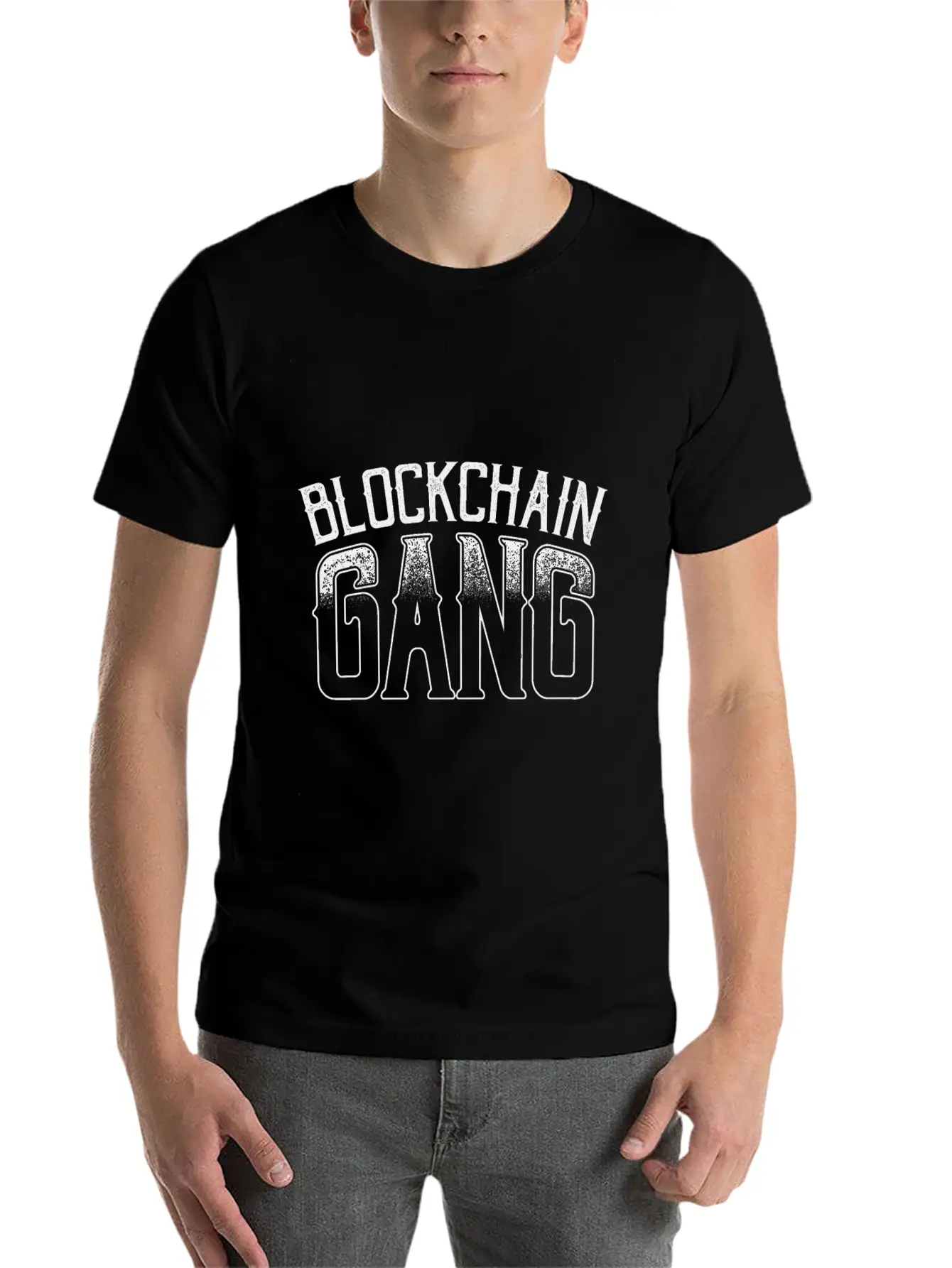BLOCKCHAIN GANG Comfortable Minimalist Graphic Tee – Summer Style Essential