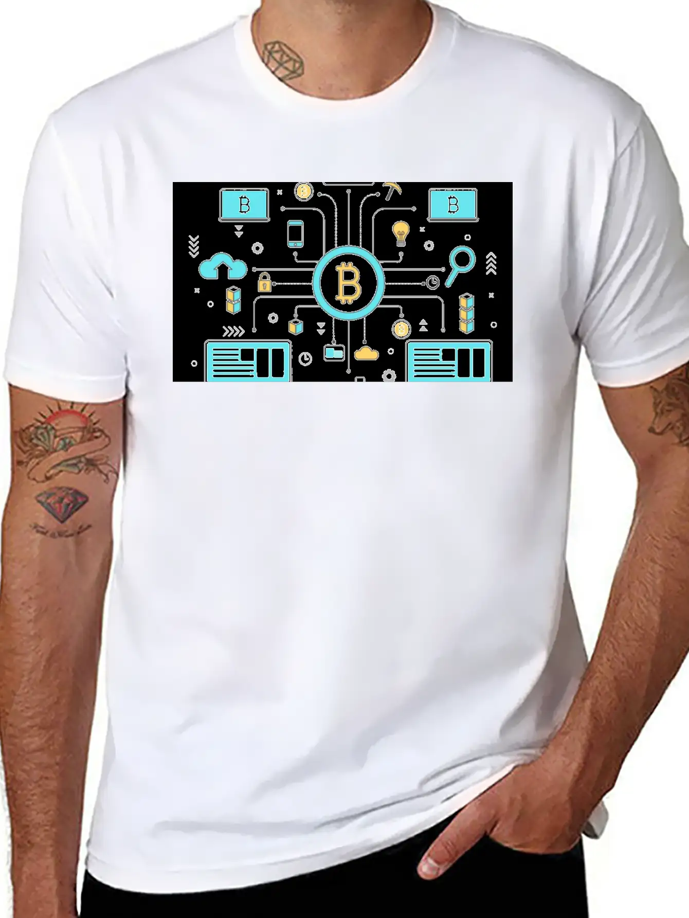 Blockchain Stylish Everyday T-Shirt – Unisex Basic Cotton Tee