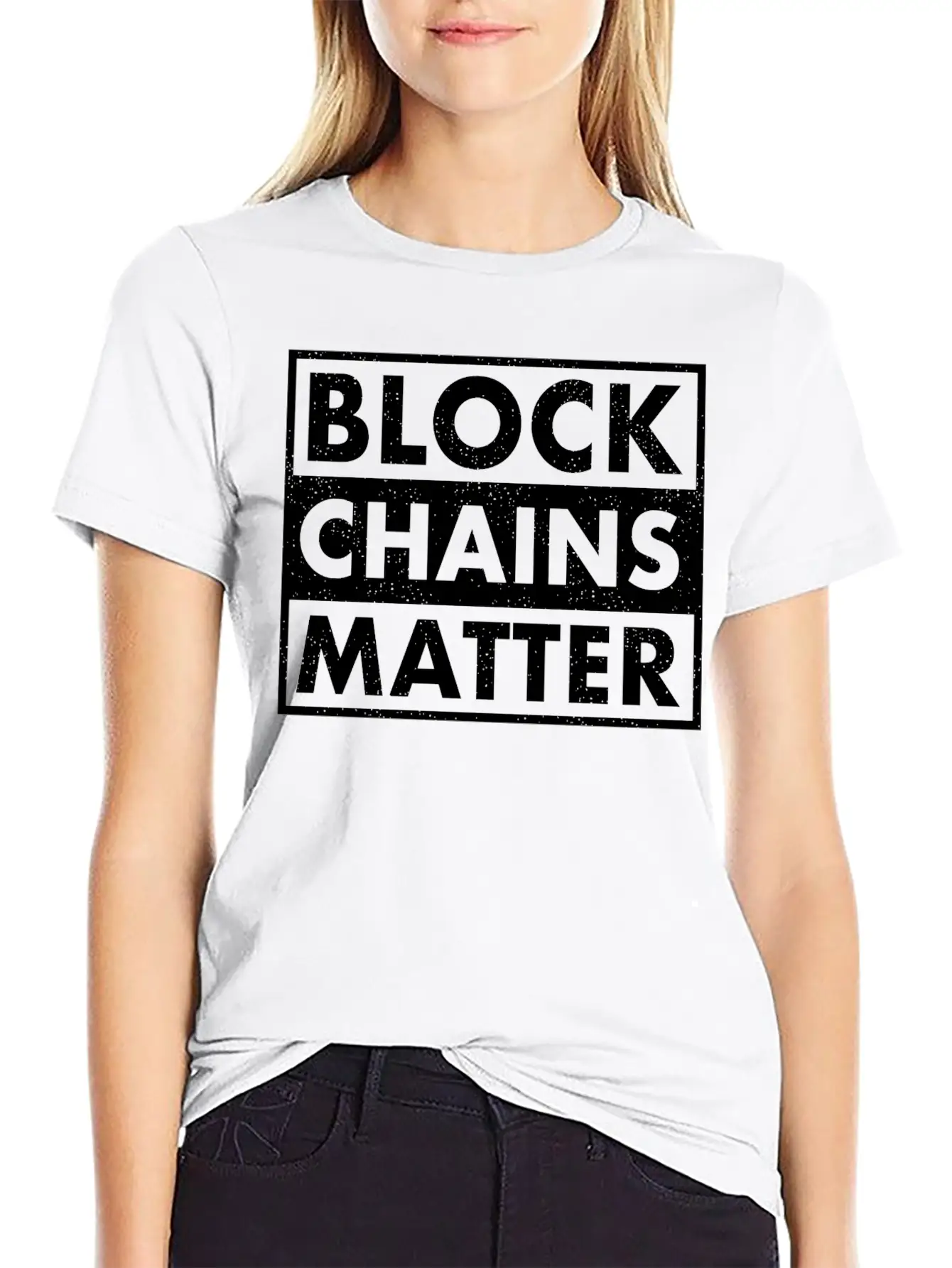 BLOCKCHAINS MATTER Stylish Everyday T-Shirt – Unisex Basic Cotton Tee