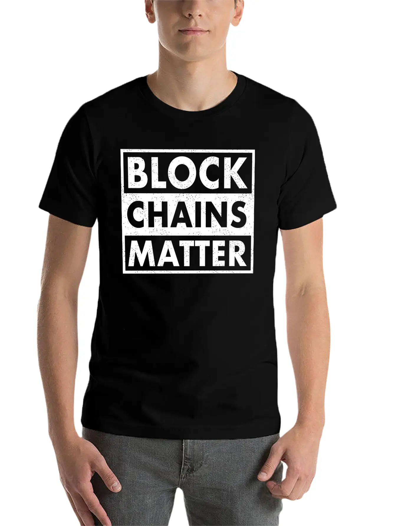 BLOCKCHAINS MATTER Stylish Everyday T-Shirt – Unisex Basic Cotton Tee