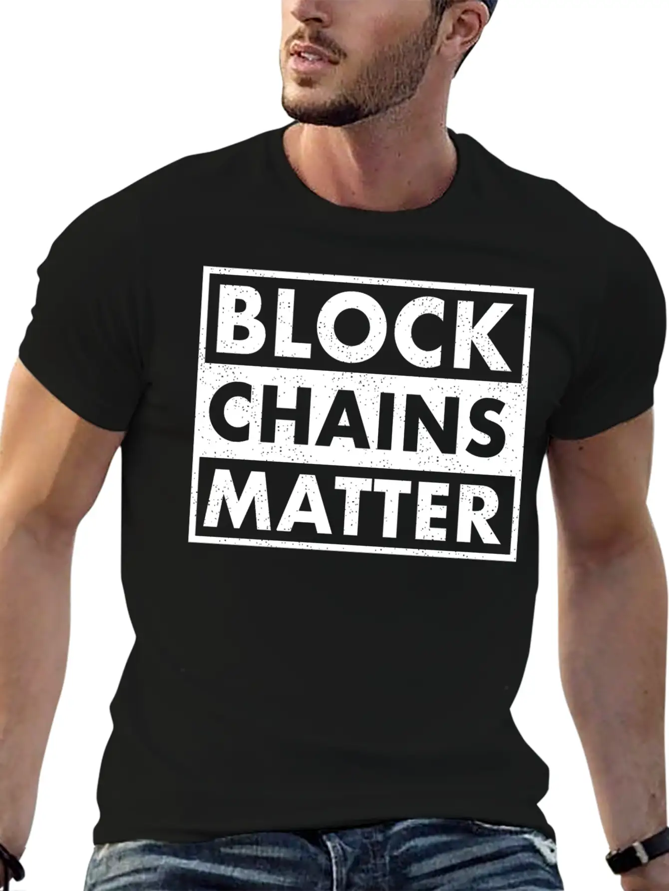 BLOCKCHAINS MATTER Stylish Everyday T-Shirt – Unisex Basic Cotton Tee